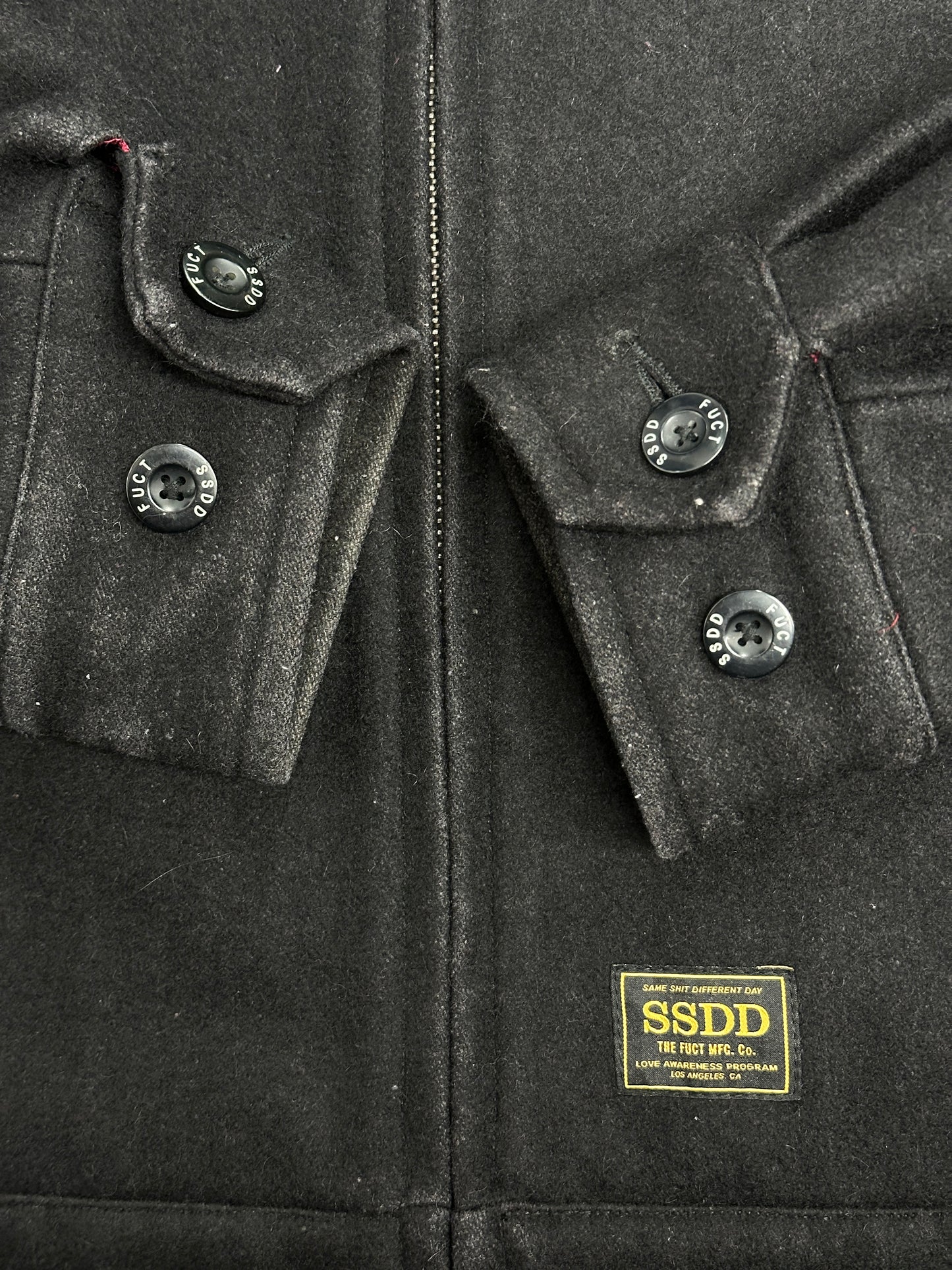 [L] FUCT SSDD Wool Blouson Jacket