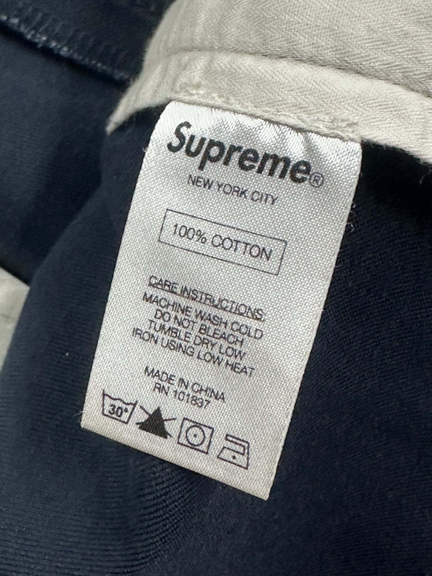 [36] Supreme Crown Logo Chino Pants