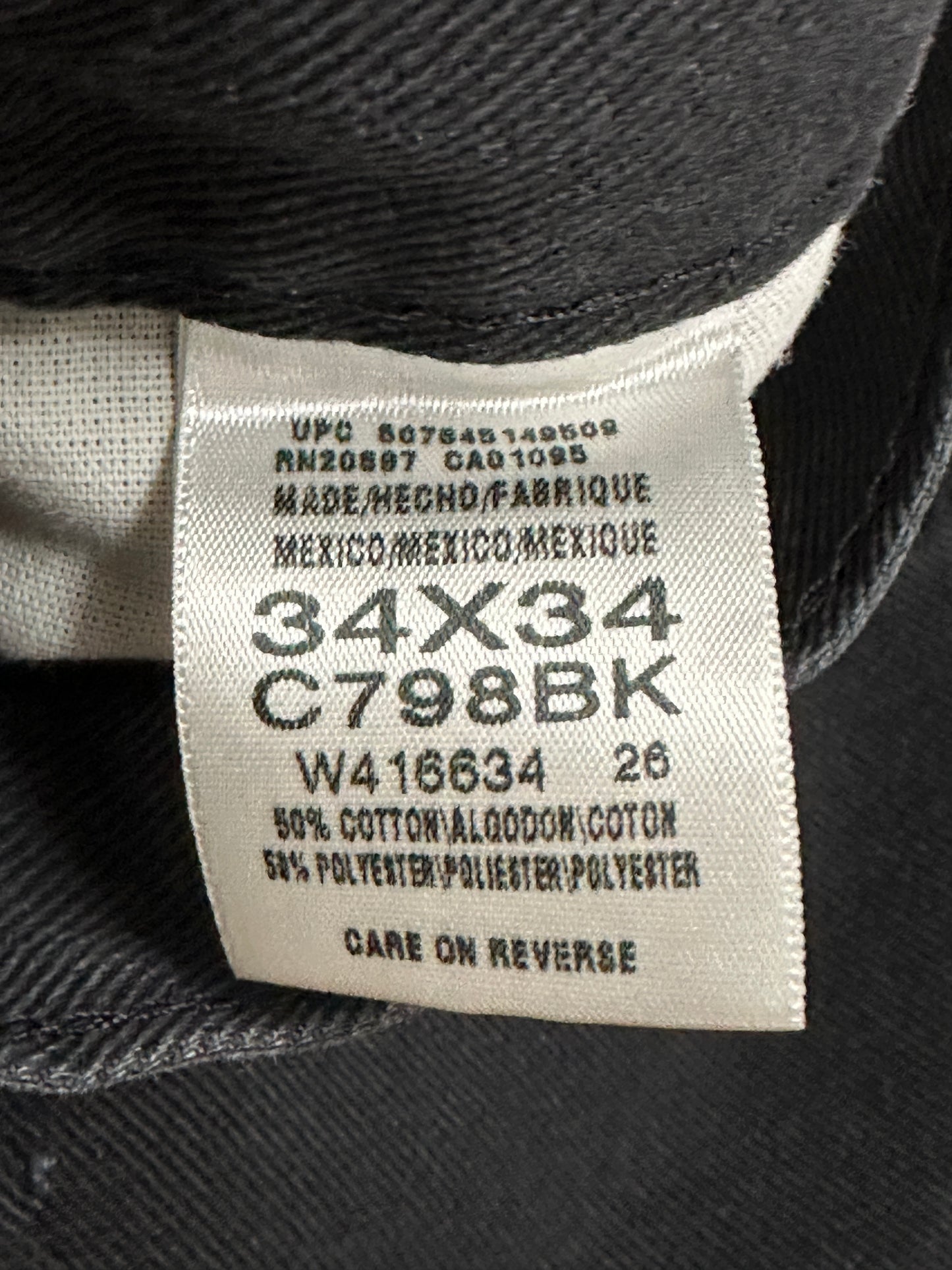 [34x34] 00s Dickies Black Work Pants