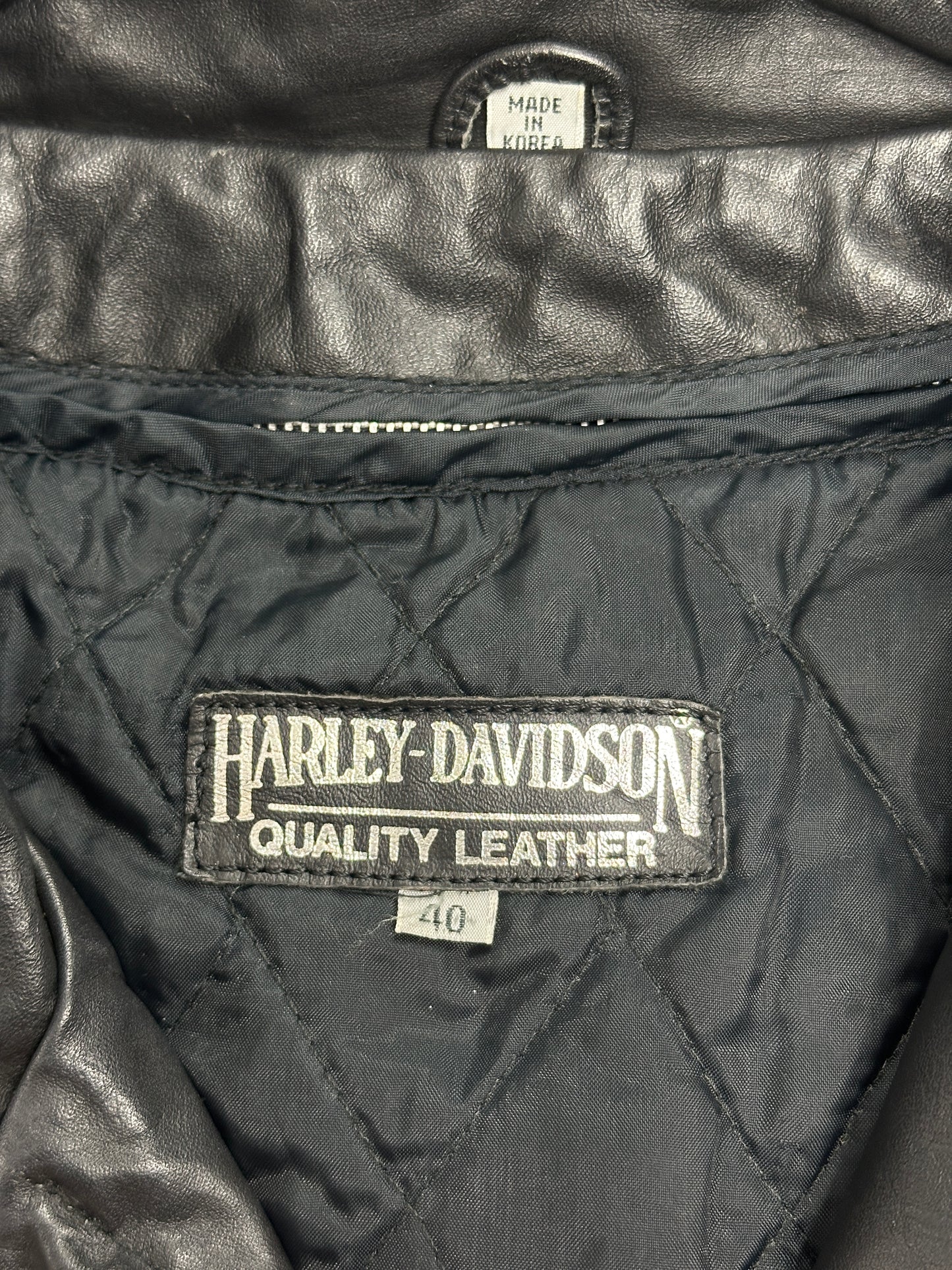 [40] 80s Harley-Davidson Leather Jacket