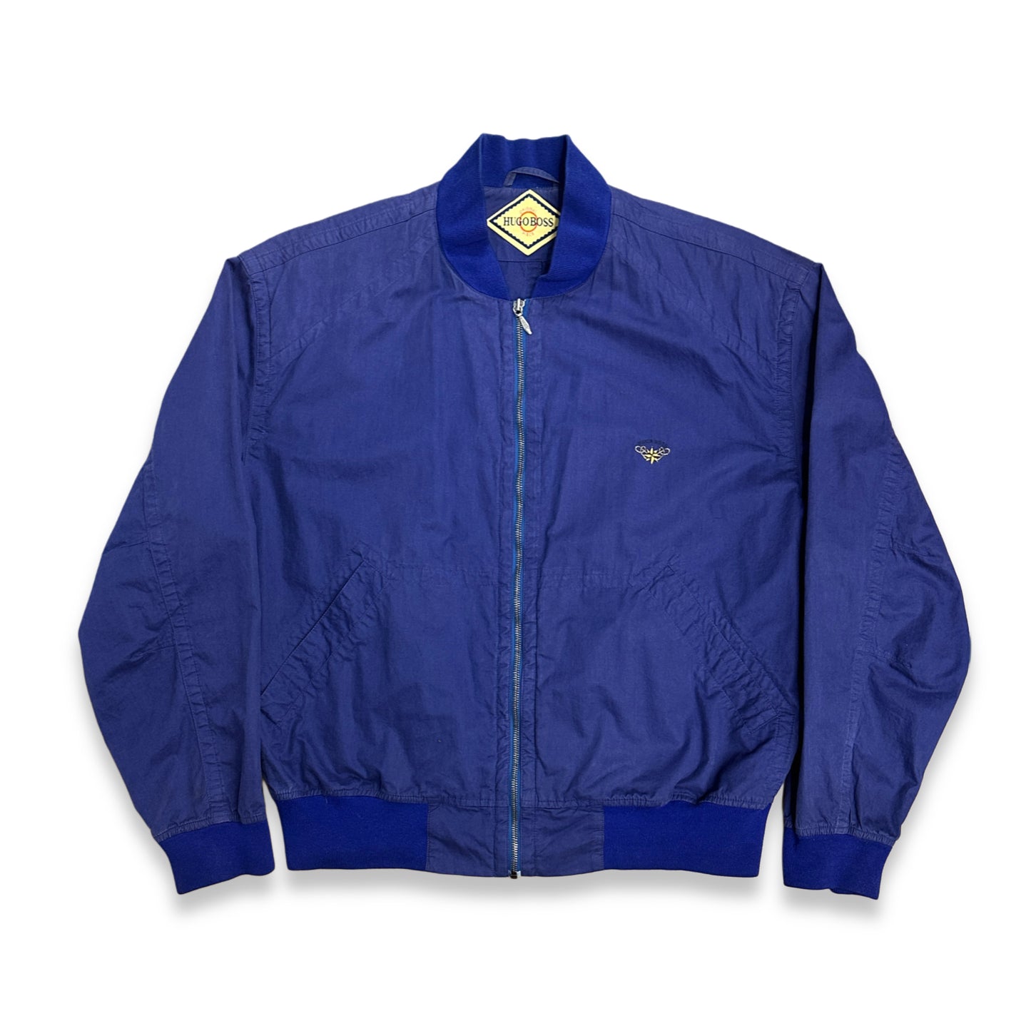 [XL] 80s HUGO BOSS Faded Bomber Jacket