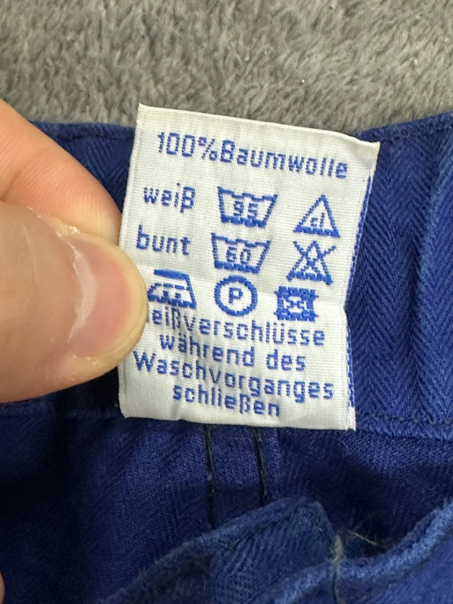 [36] 70s French Herringbone Twill Work Pants