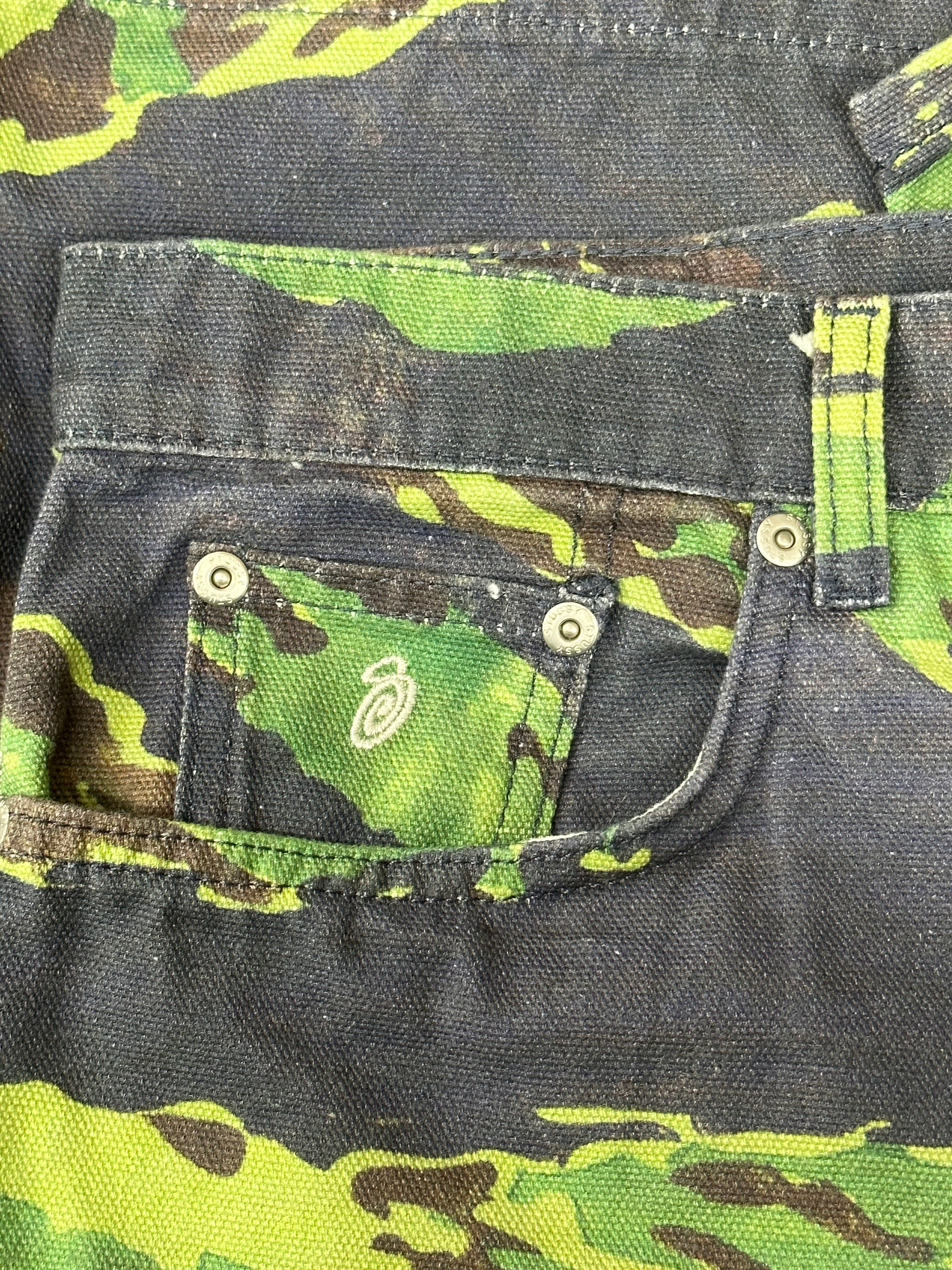 32] Stussy X Lucien Smith Tigris Big ol Jeans – wengerball vintage
