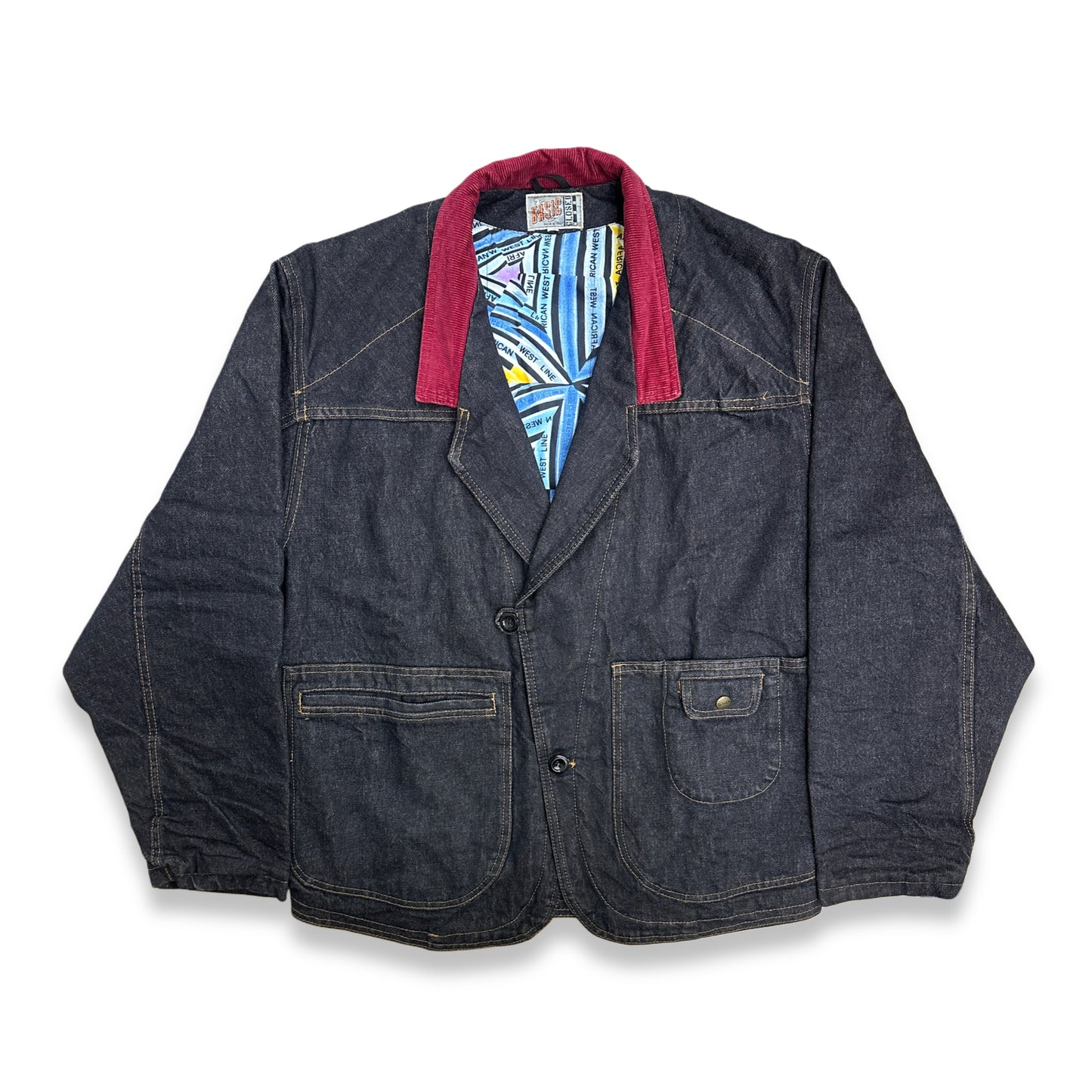 [46] 80s Closed by Marithe Fancois Girbaud Denim Jacket