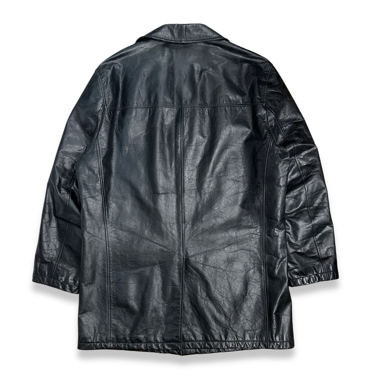 [56] 00s HUGO BOSS Calf Leather Coat