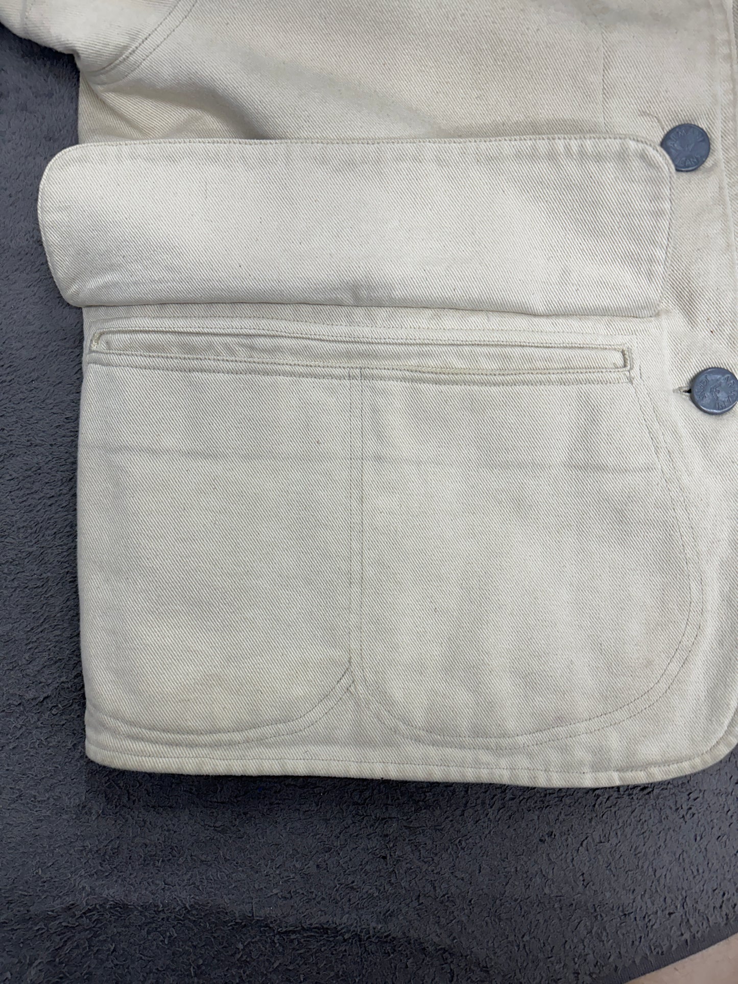 [L] Late 80s Armani Jeans Denim Chore Jacket
