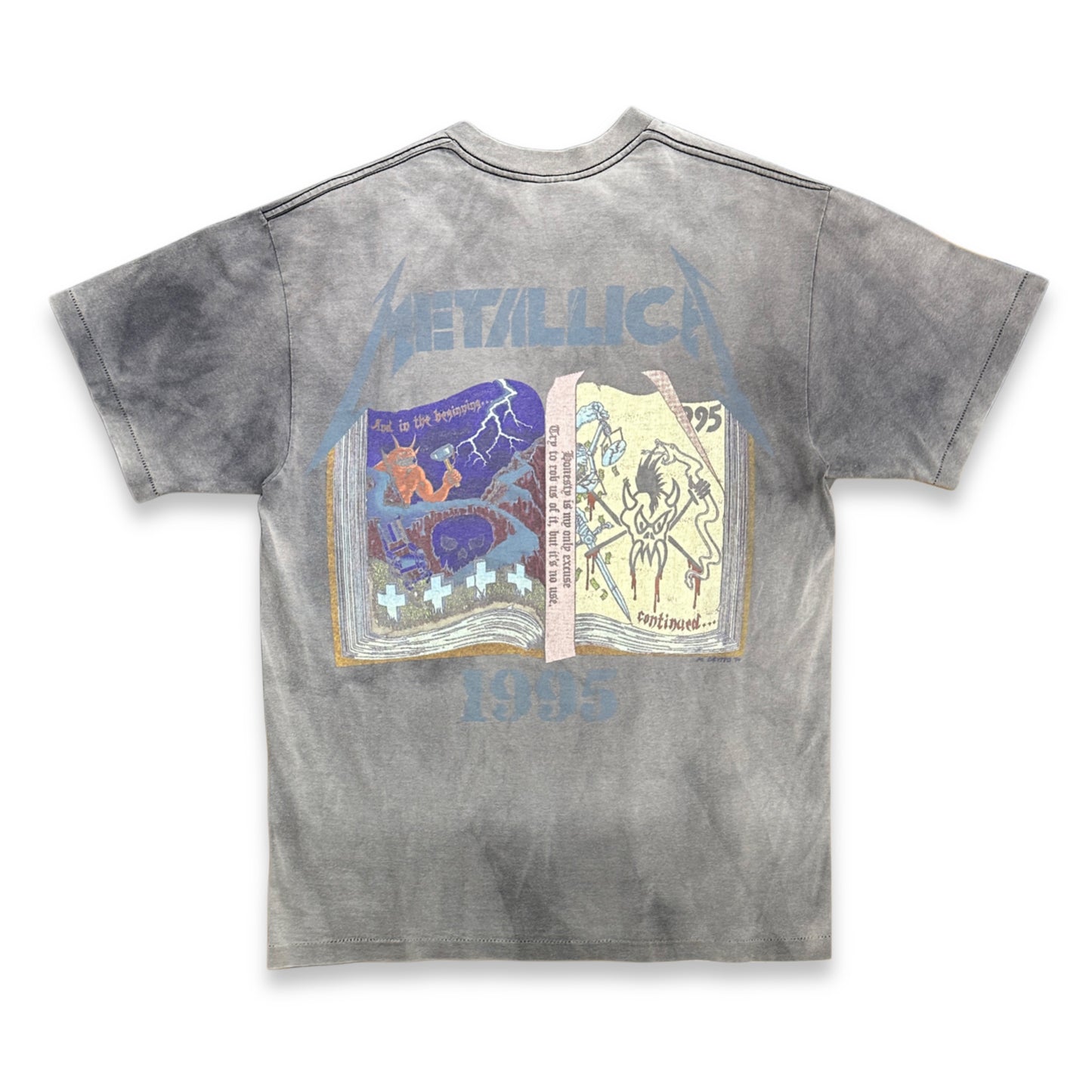 [L] 1995' Metallica Royal Member Faded Tee