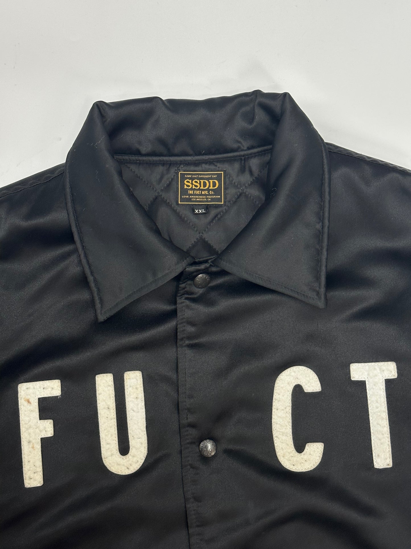 [XXL] Fuct SSDD Motor City Varsity Jacket