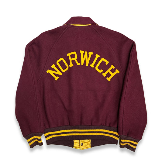 [L] 60s Norwich Reversible Wool Varsity Jacket