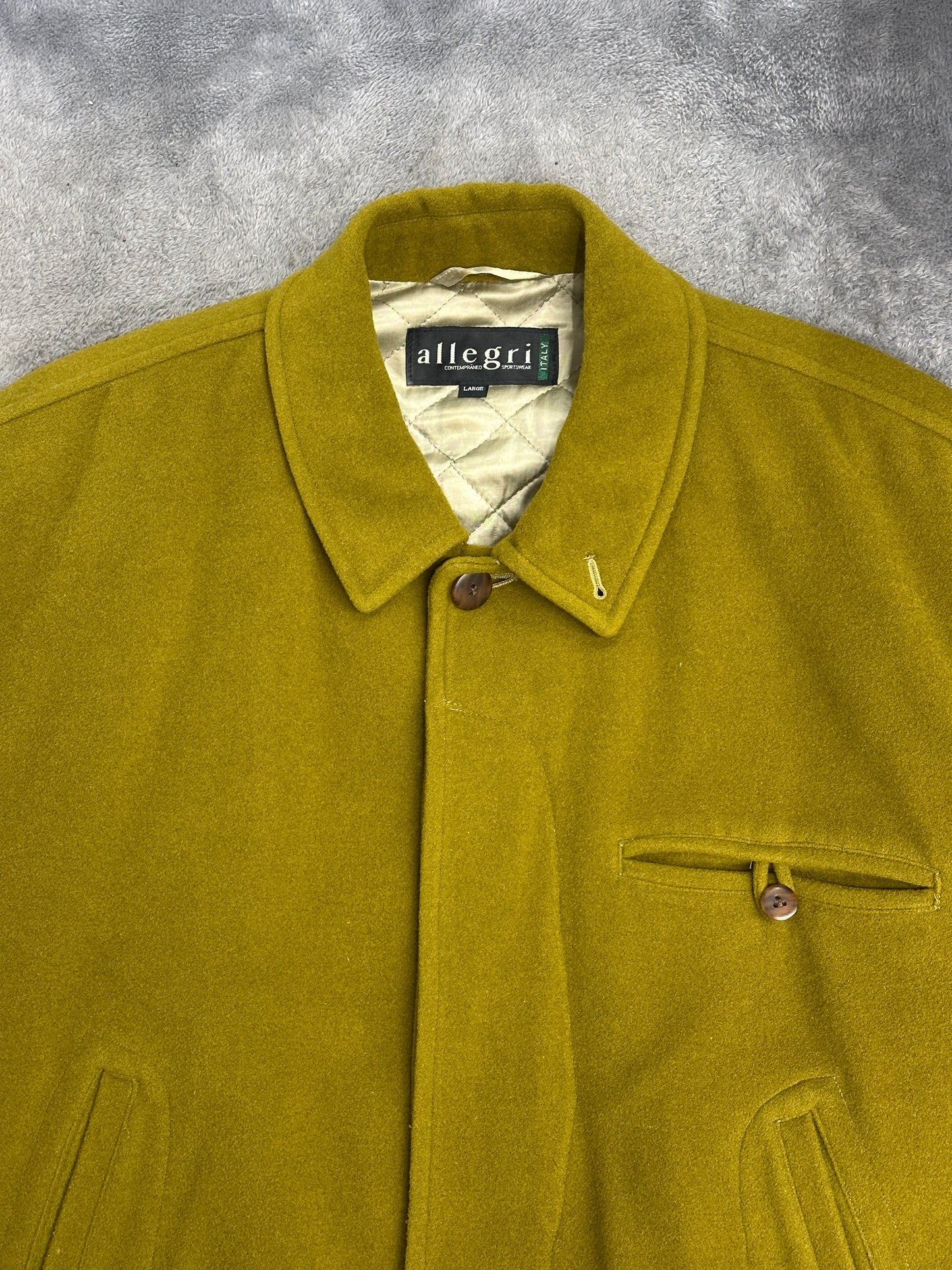 [L] 90s Allegri Wool Bomber Jacket