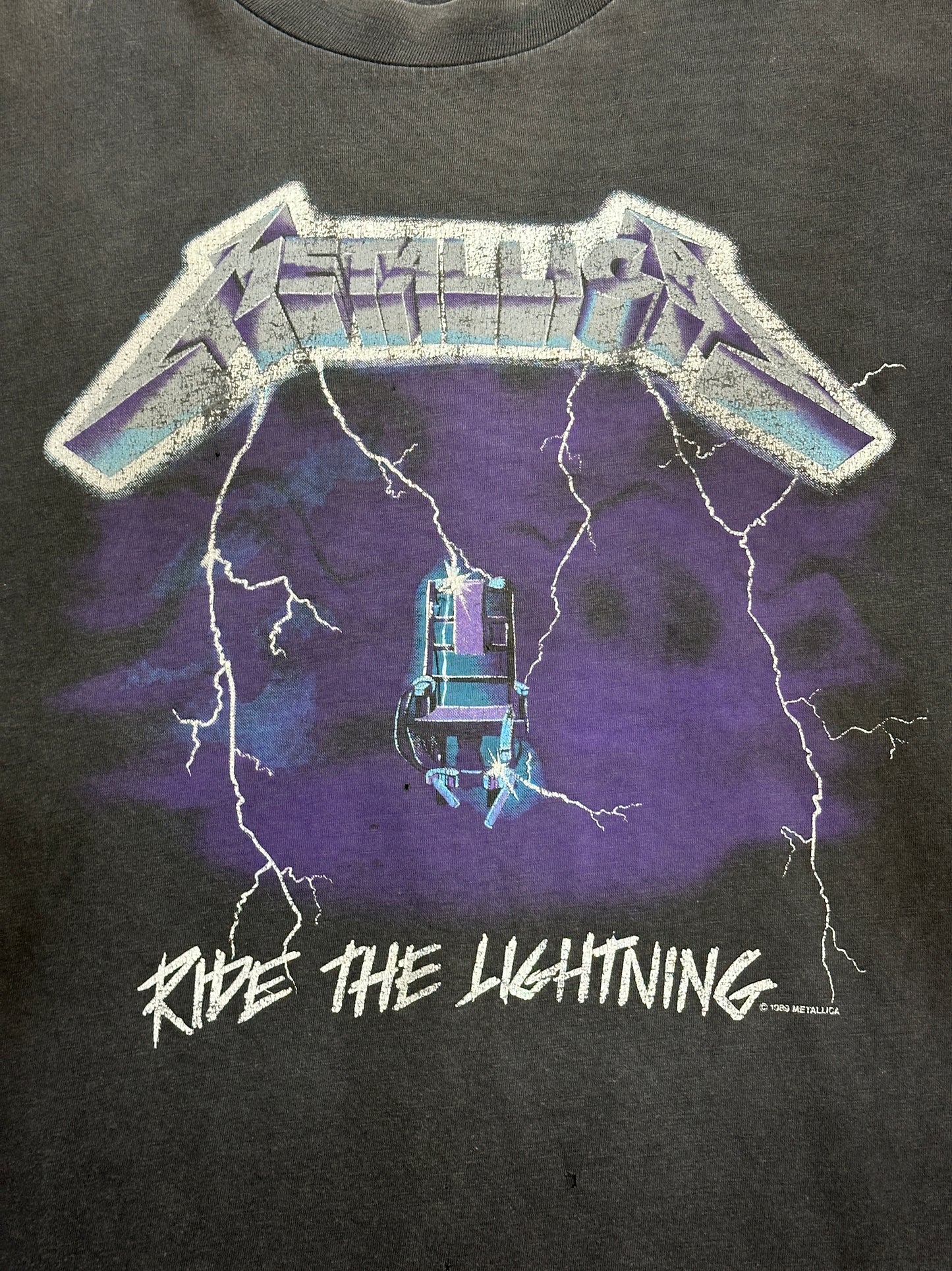 [XL] 1989' Metallica 'Ride The Lightning' Tee