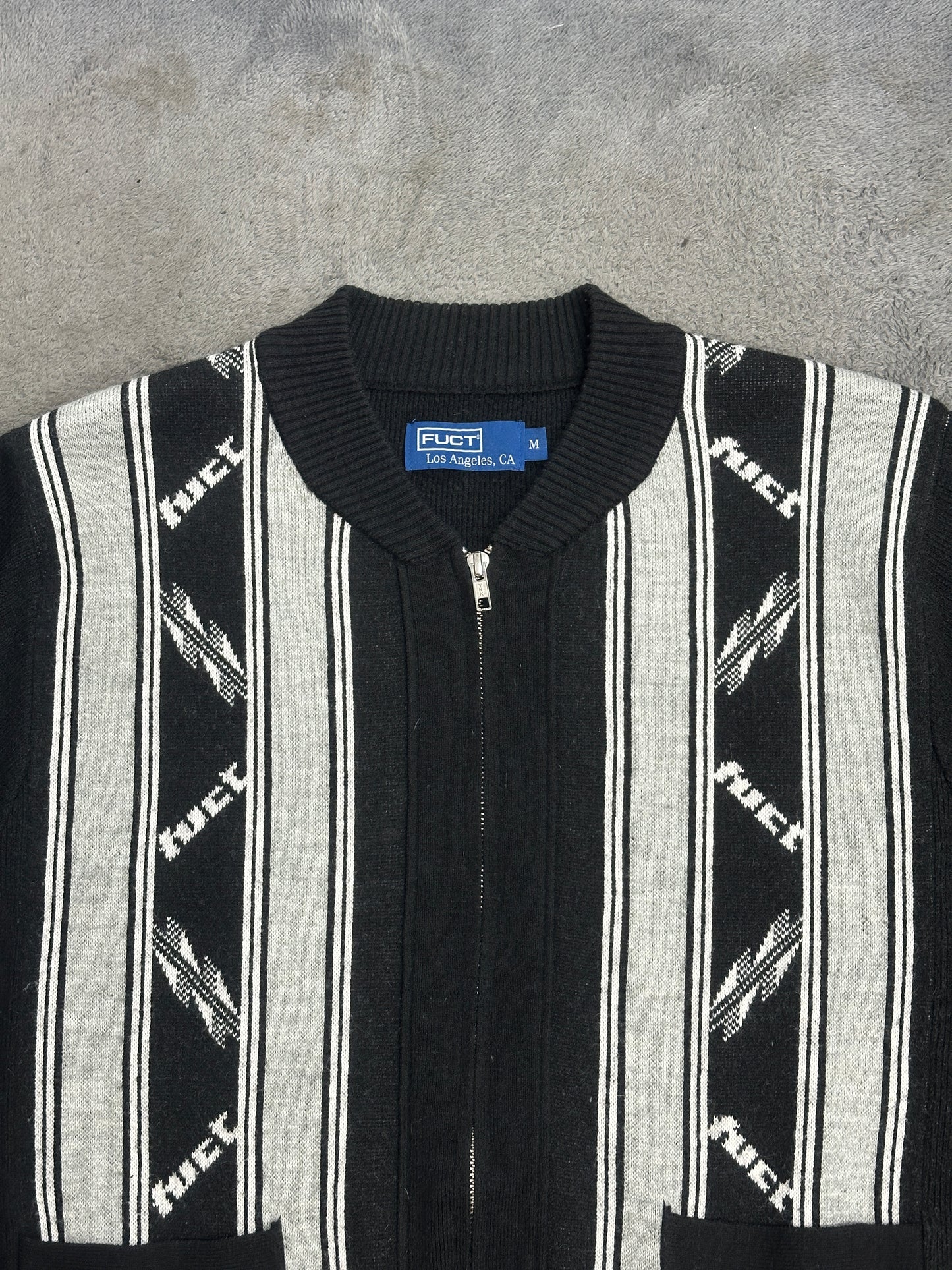 [M] FUCT Jacquard Knit zip-up