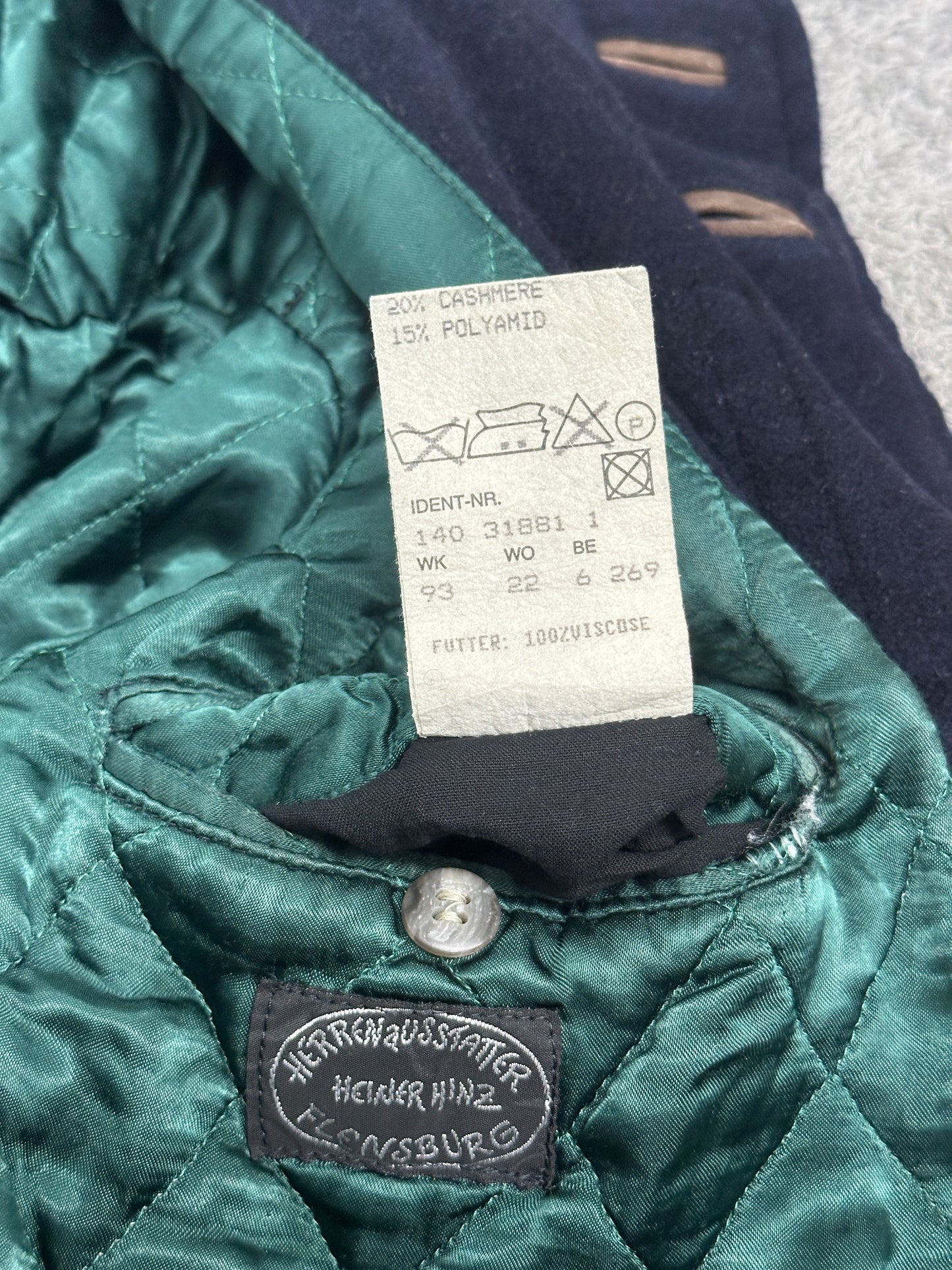 [XL] 80s HUGO BOSS Wool/Cashmere Bomber Jacket
