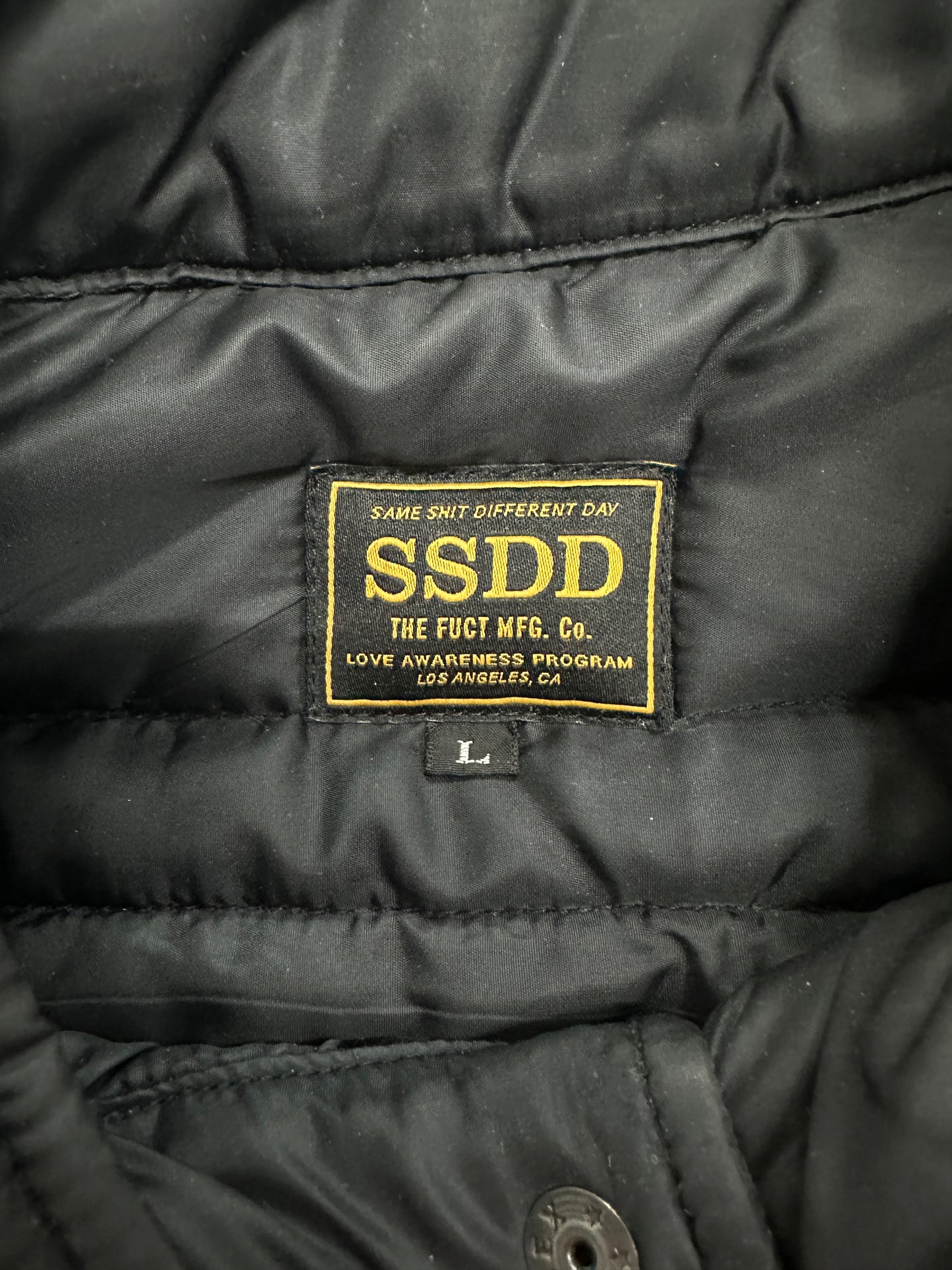 [L] FUCT SSDD Lightweight Puffer Jacket
