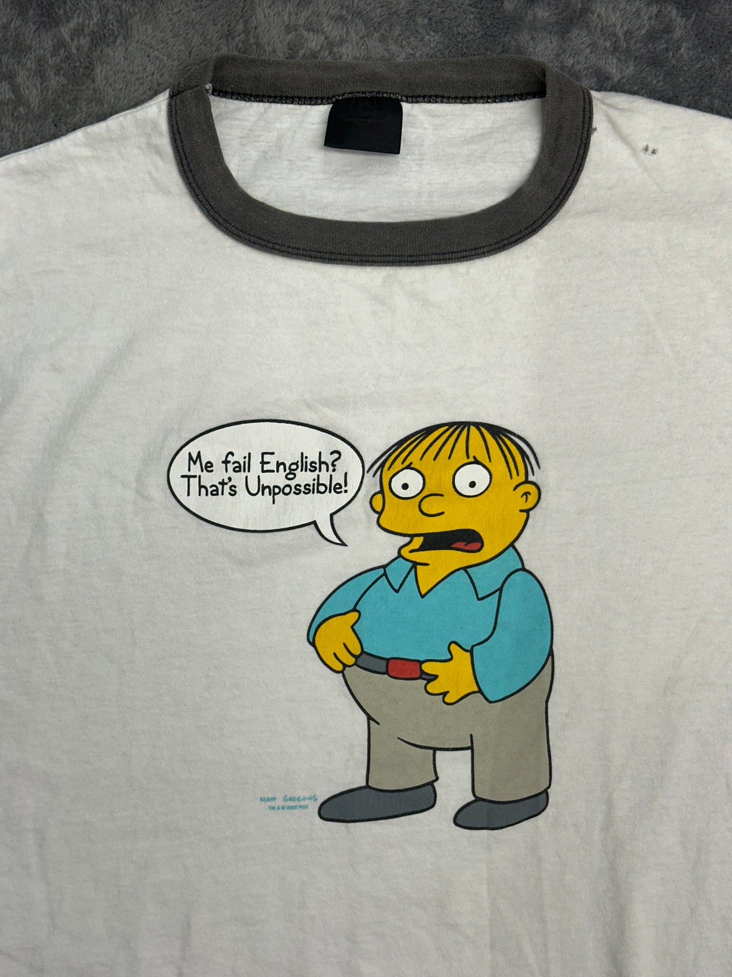 [XL] 2002' The Simpsons Cartoon Ringer Tee