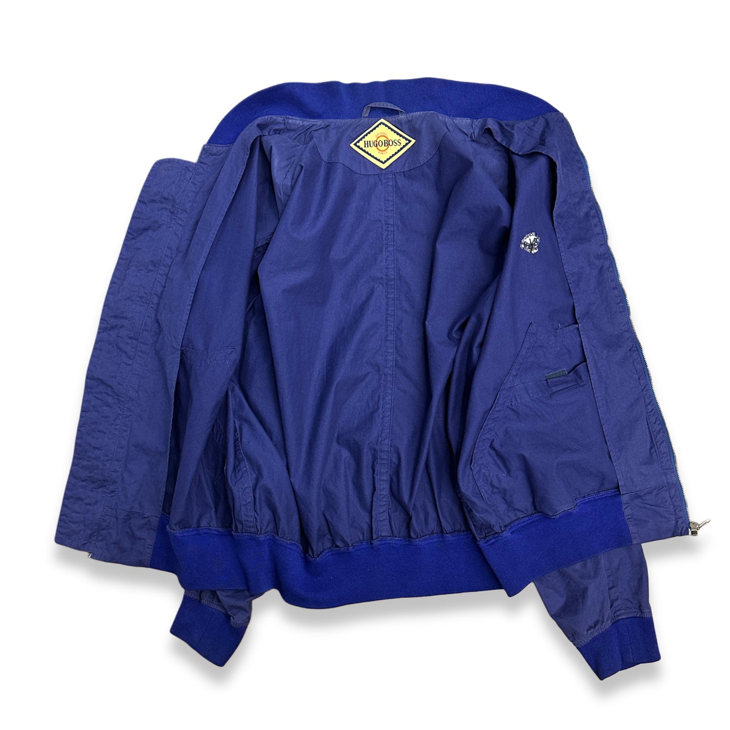 [XL] 80s HUGO BOSS Faded Bomber Jacket