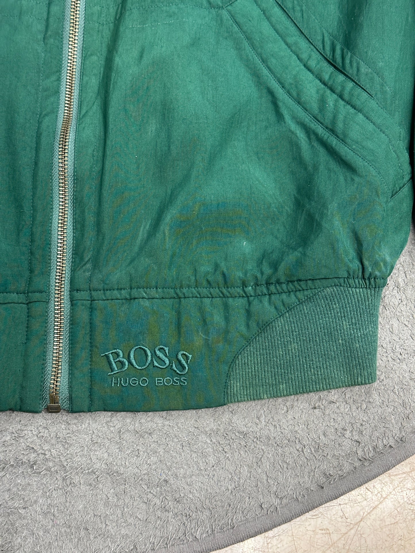 [L] 80s HUGO BOSS Silk Bomber Jacket