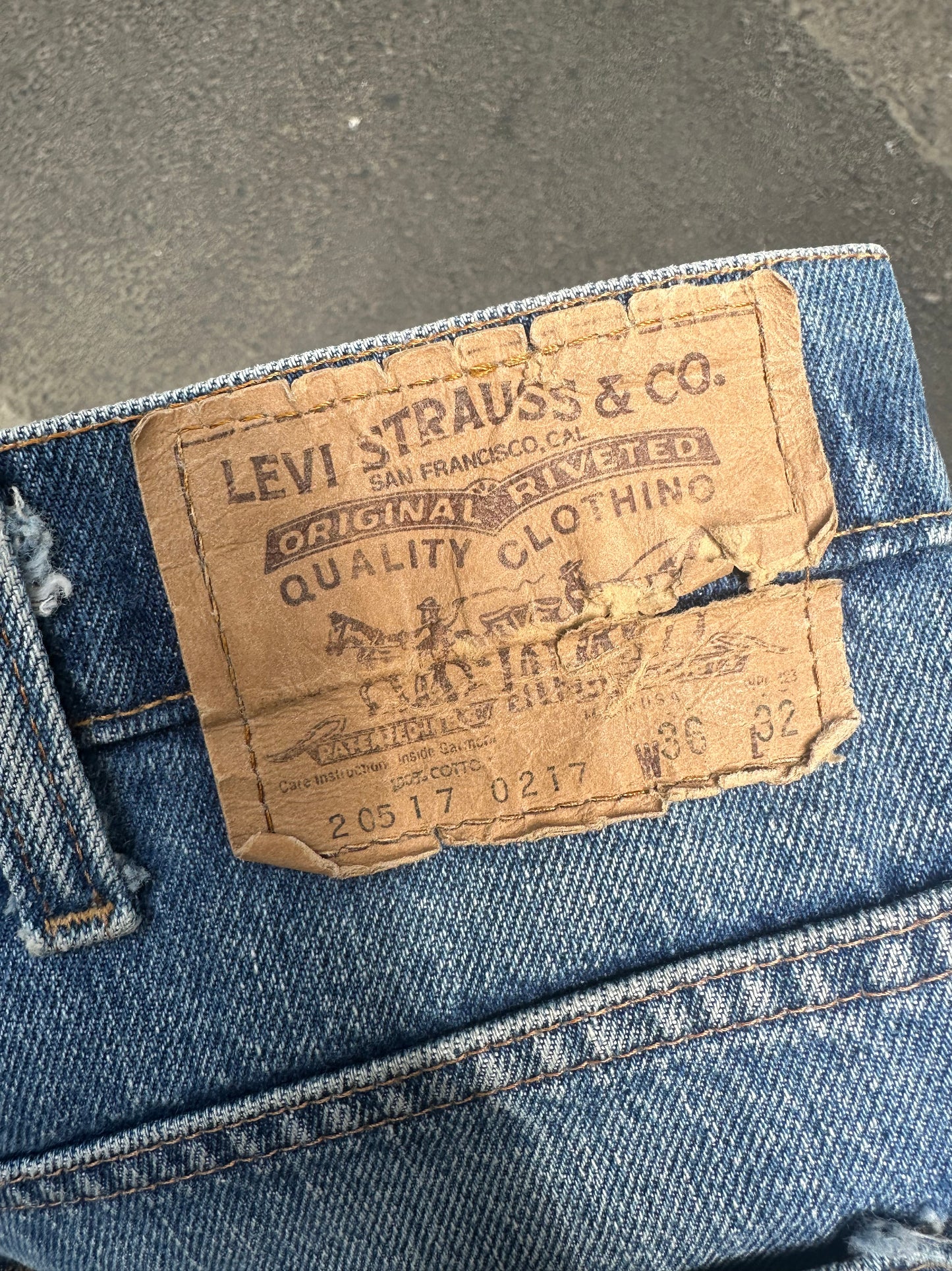 [36x32] 1980' Levi's 20517 Denim Pants