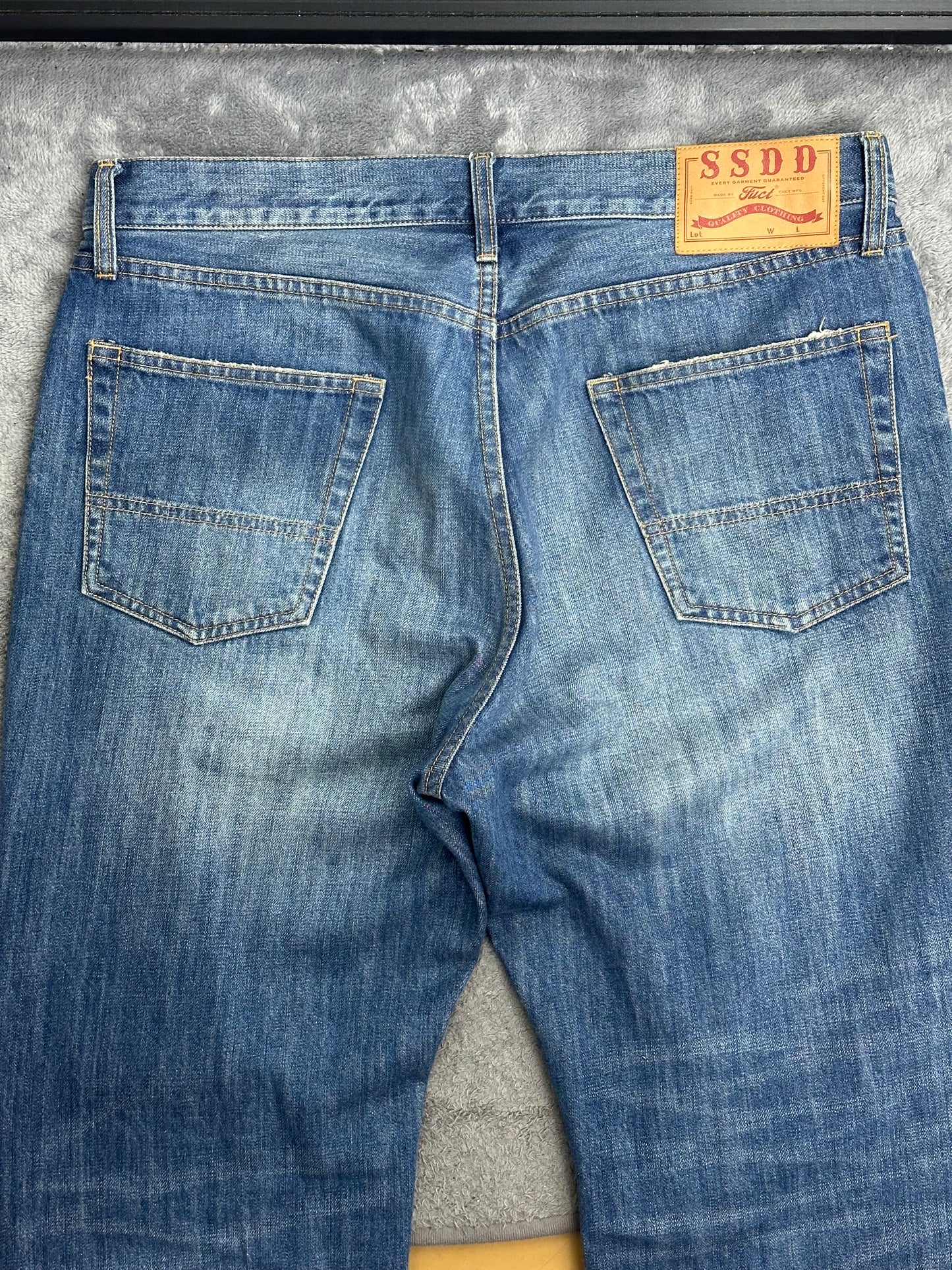 [34] FUCT SSDD Patched Loose Fit Denim Pants