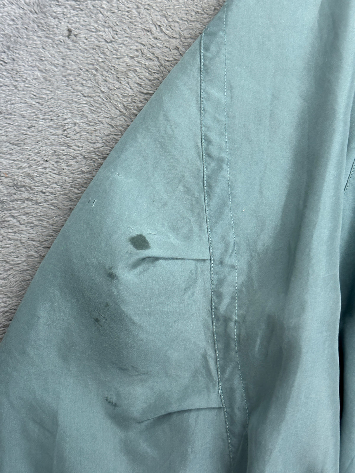 [50] 80s HUGO BOSS Silk Bomber Jacket Sage Green