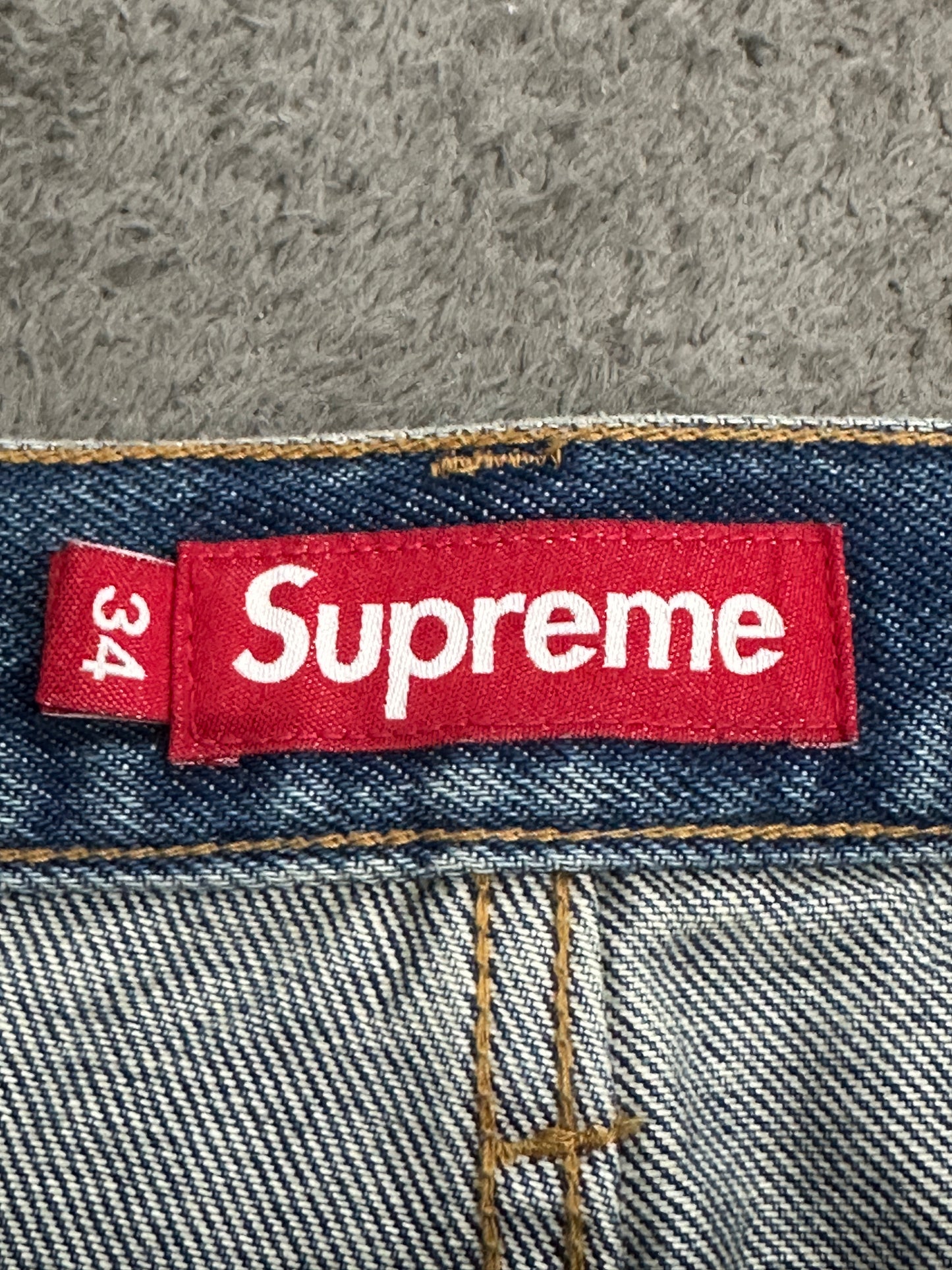 [34] Supreme Baggy Jeans Indigo