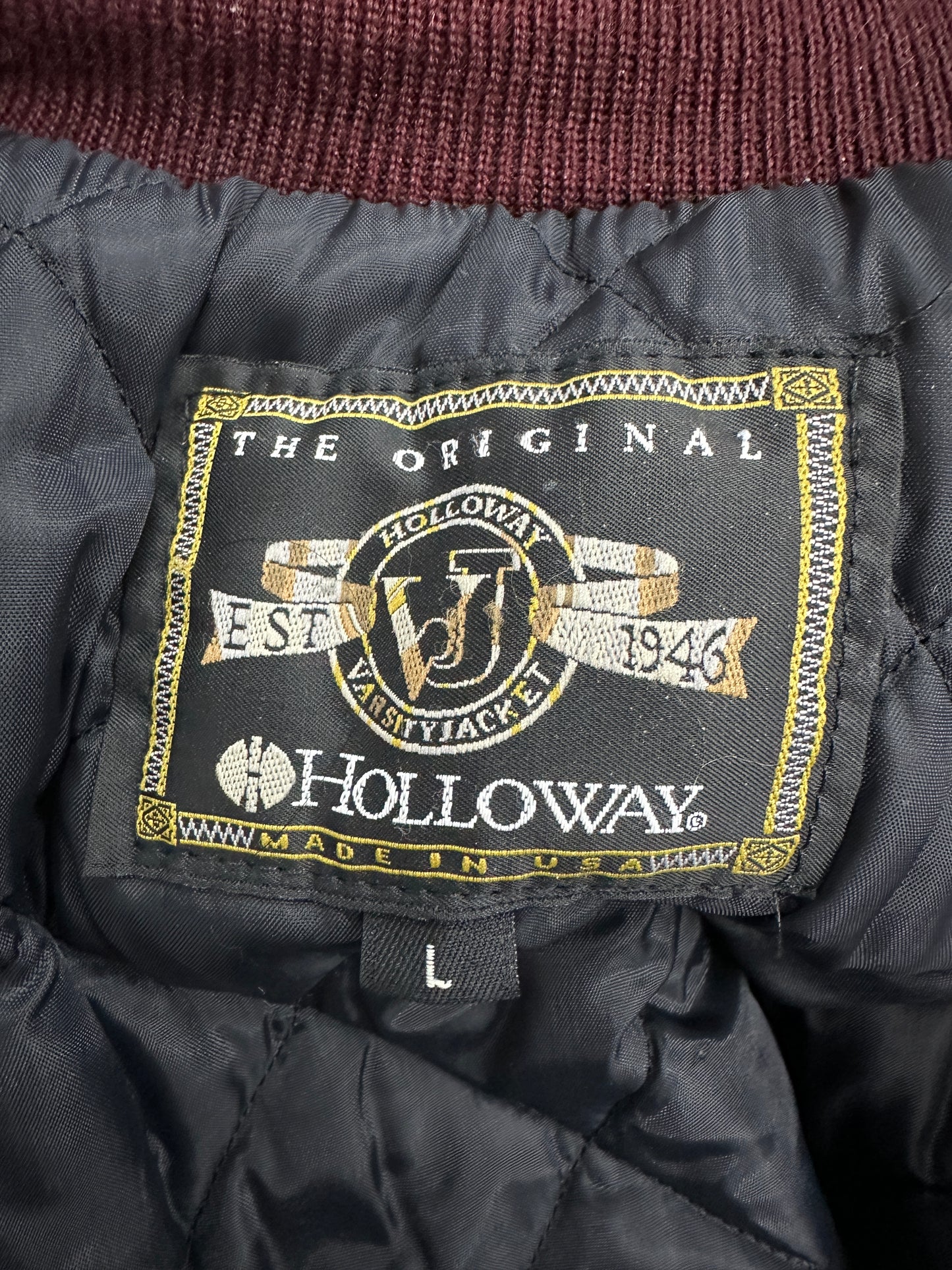 [L] 90s Holloway Wool Varsity Jacket