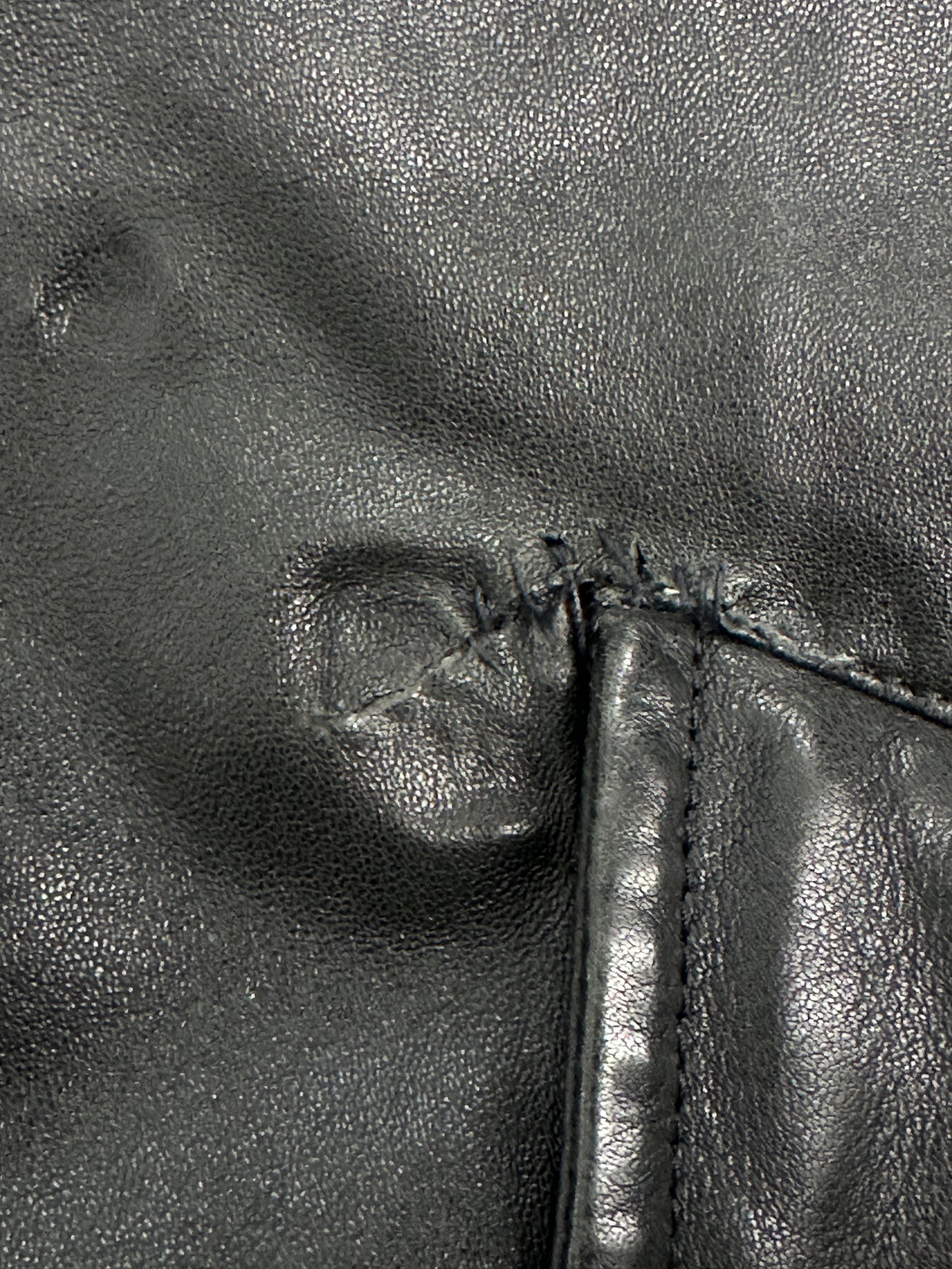[48] 90s HUGO BOSS Leather Bomber Jacket