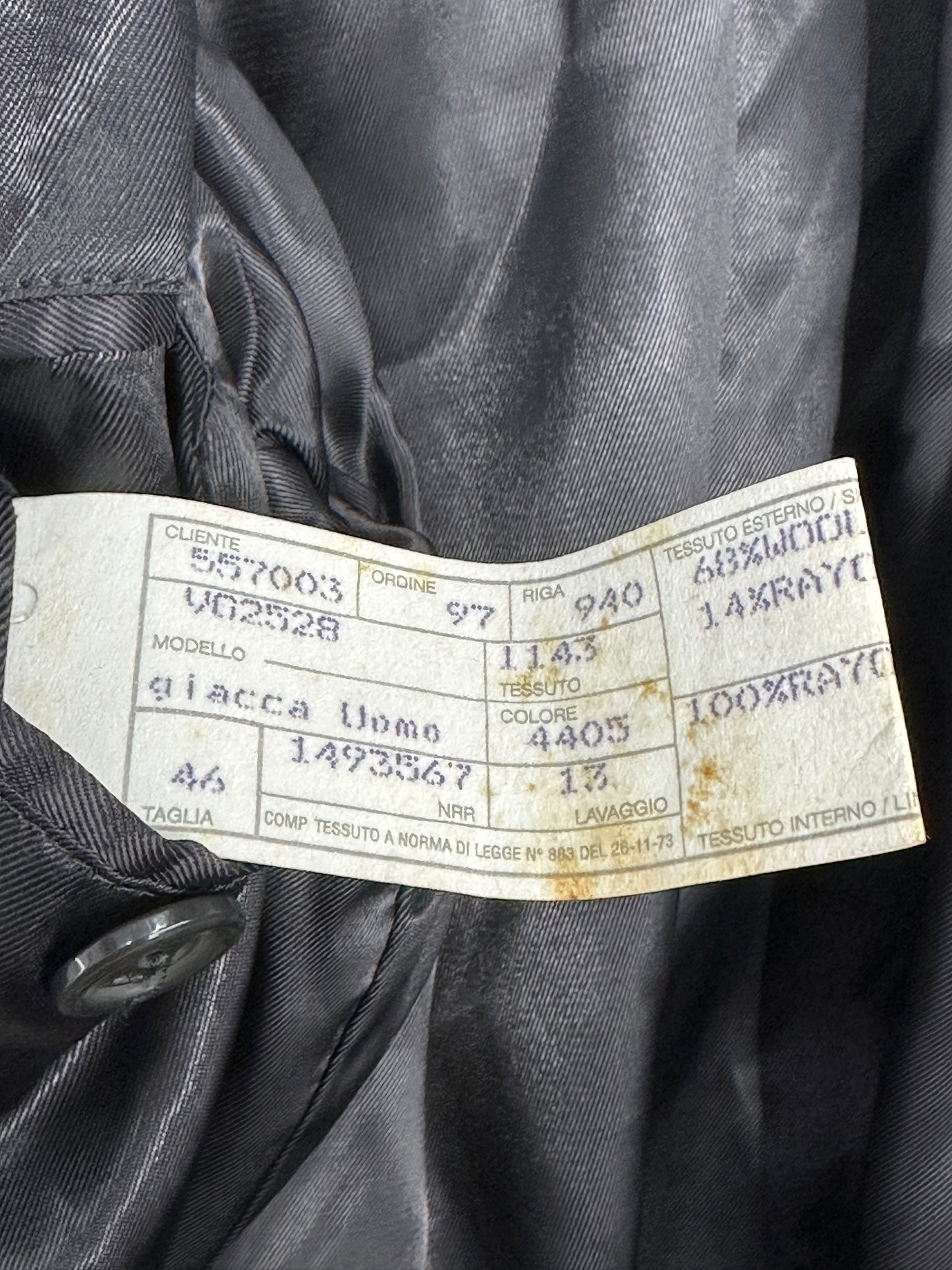 [46] 90s EMPORIO ARMANI Wool Blazer Jacket