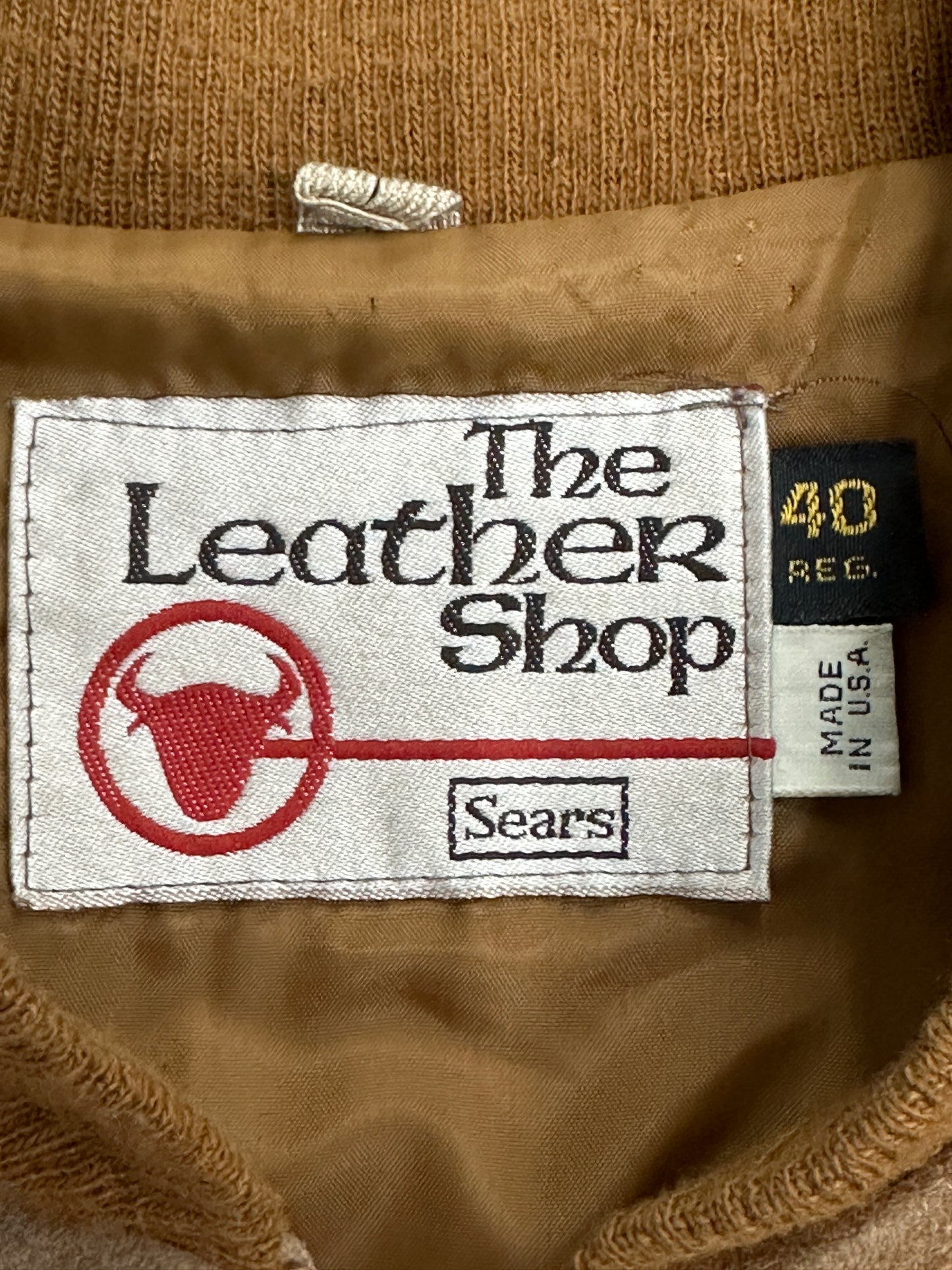 [40,L] 70s Sears Suede Leather Jacket