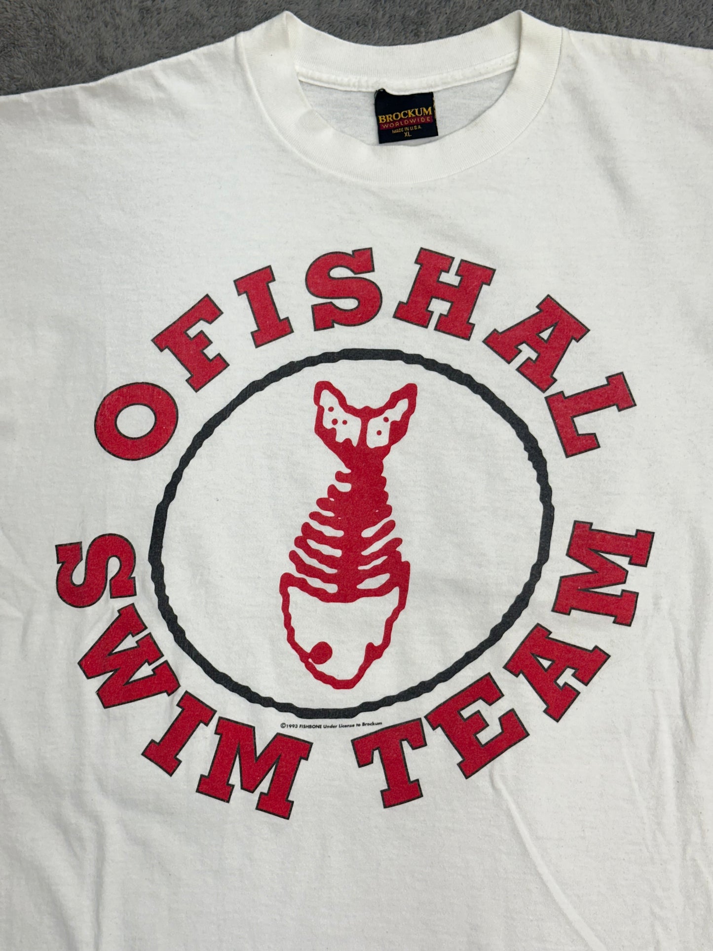 [XL] 1993' FISHBONE 'I Like to Swim' Tee