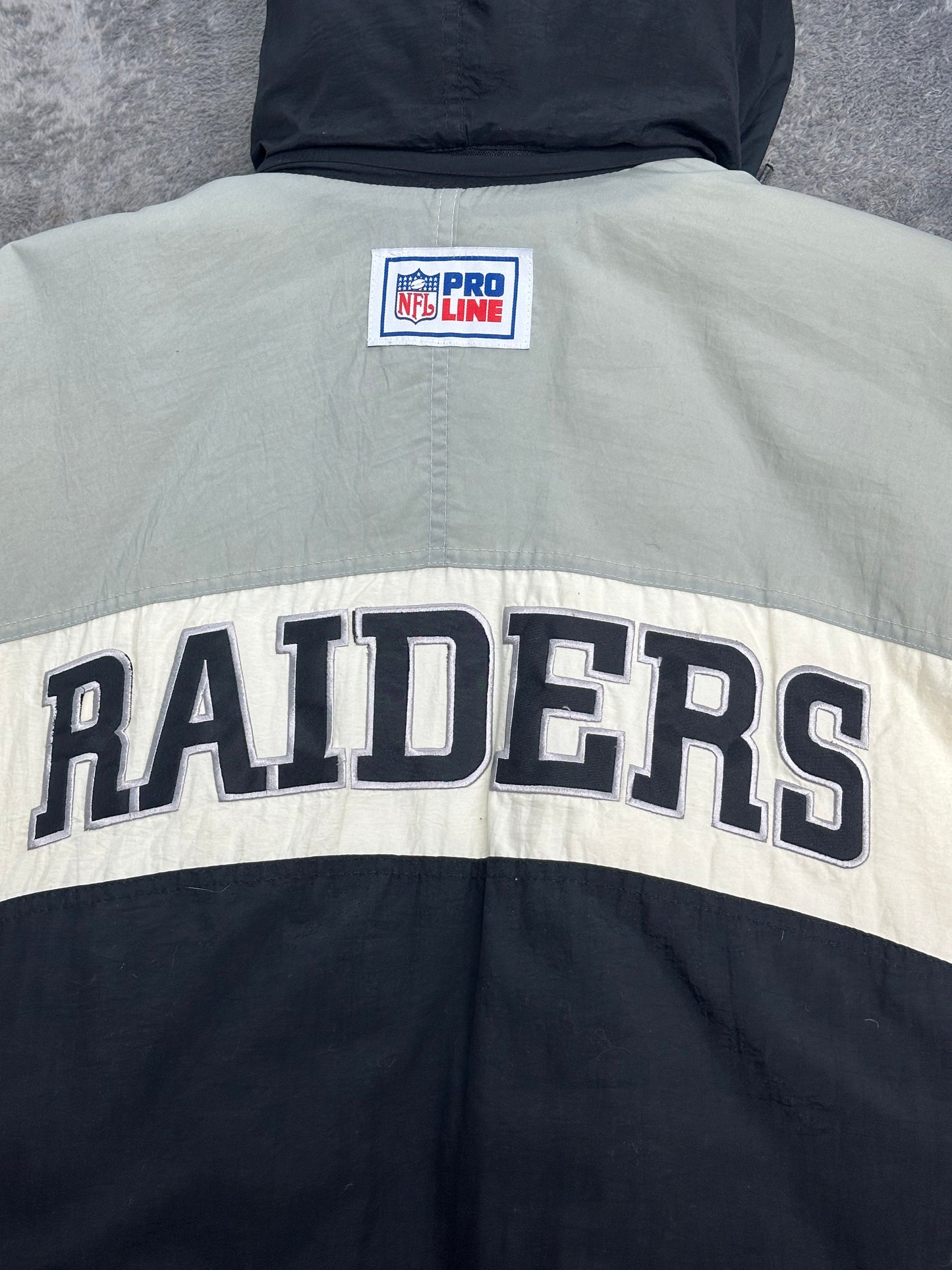 [XXL] 90s Reebok Raiders Bench Parka