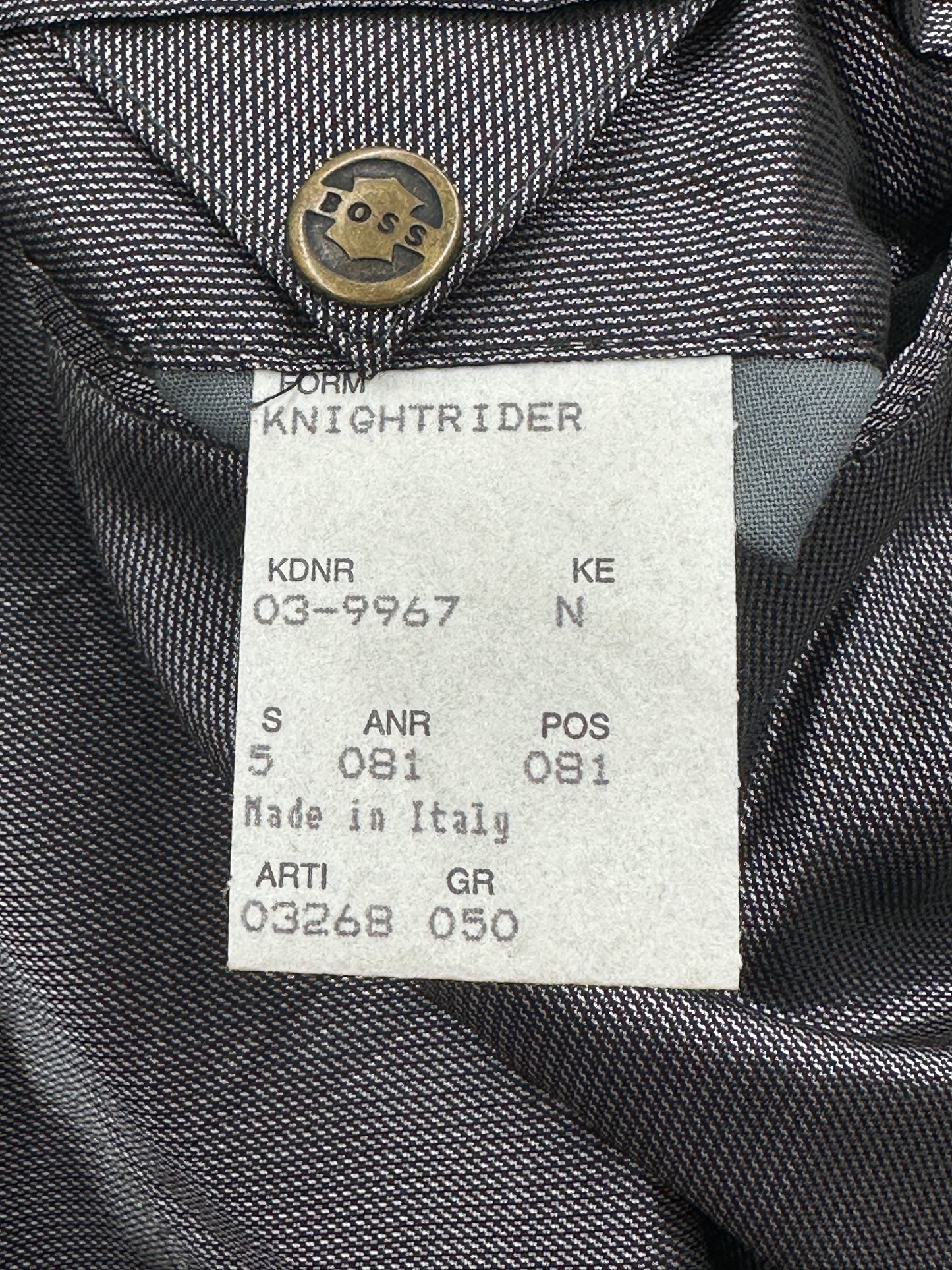 [50] 80s HUGO BOSS Knight Rider Jacket