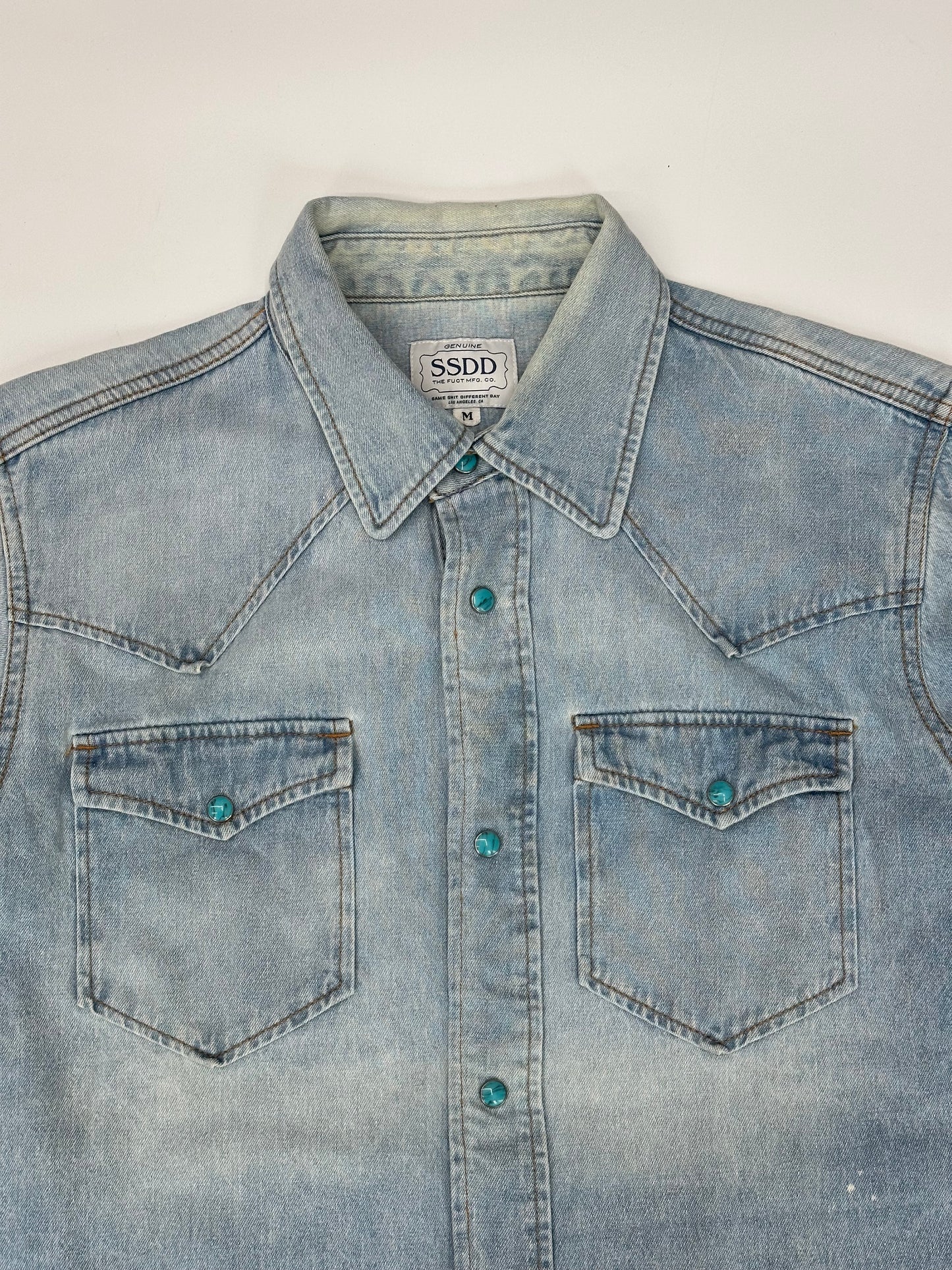 [M] Fuct SSDD Denim western shirt