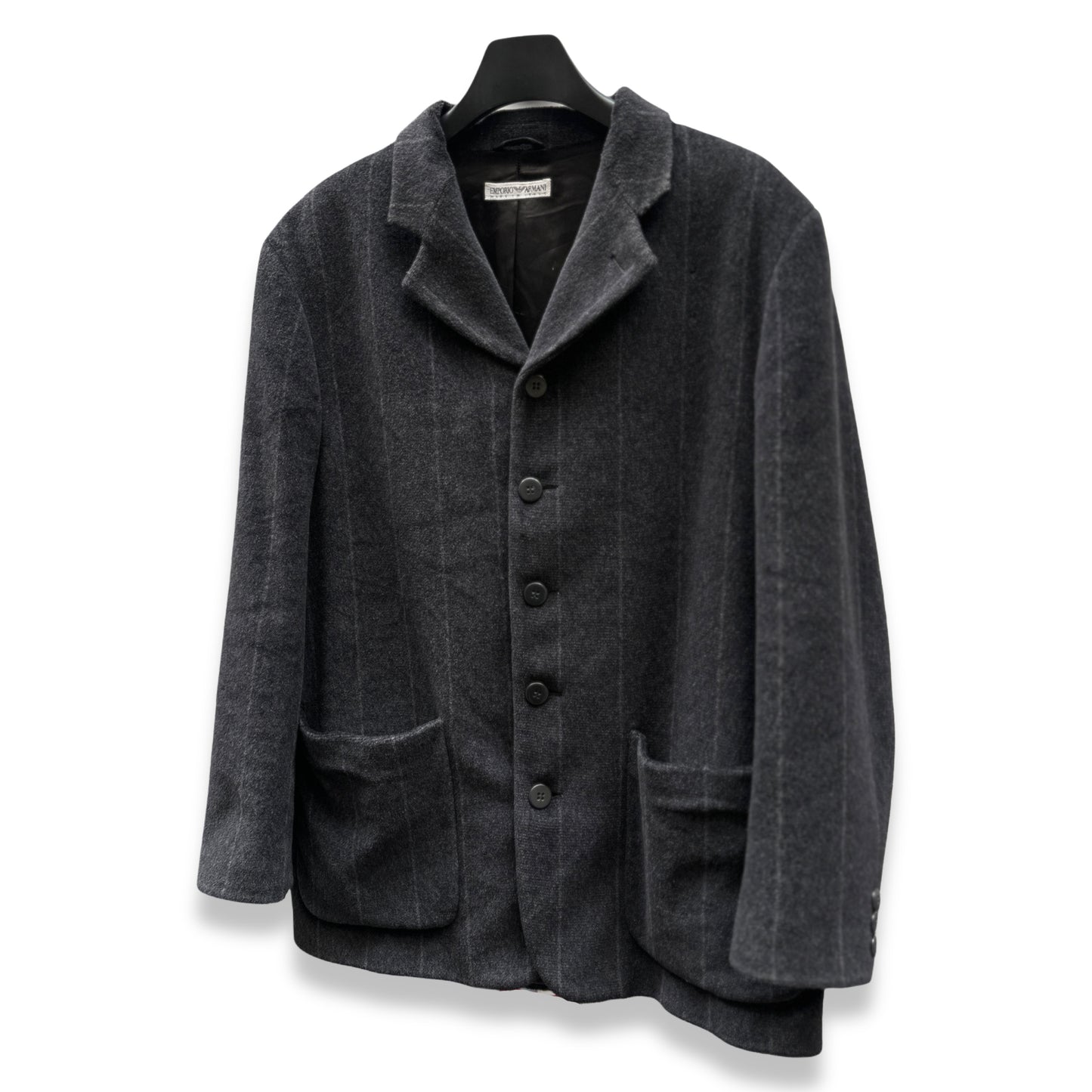 [52] 90s EMPORIO ARMANI Stripe Wool Jacket