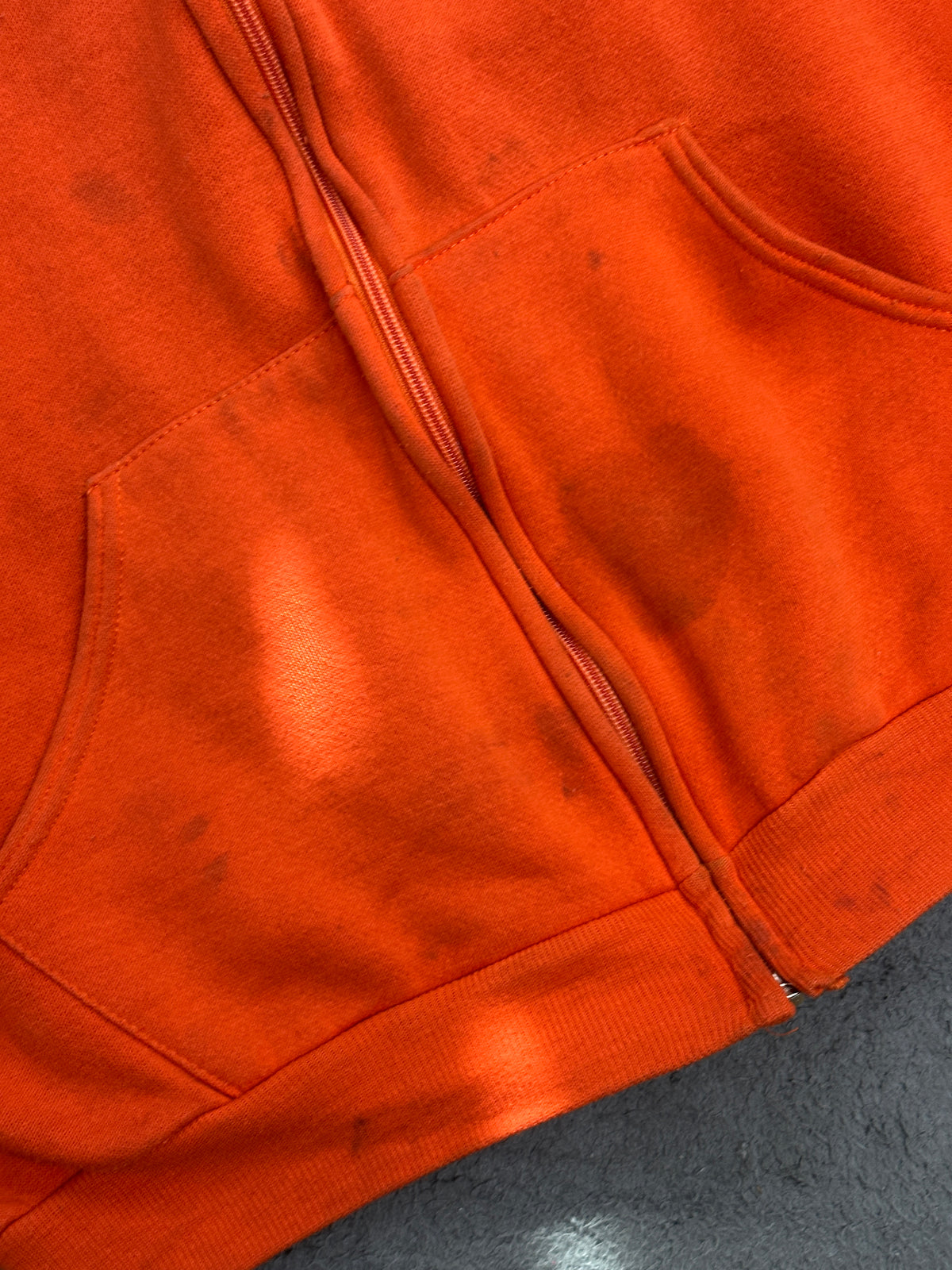 [L] 70s Russell Hood Zip-up Orange