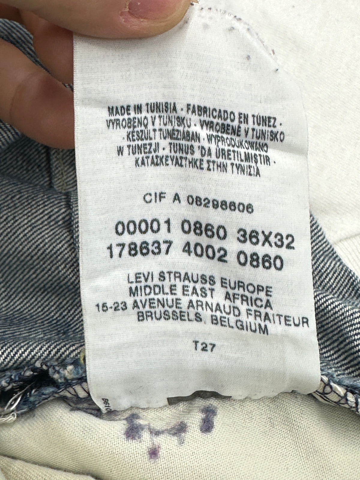 [36x32] 00s Euro Levi's Engineered Jeans
