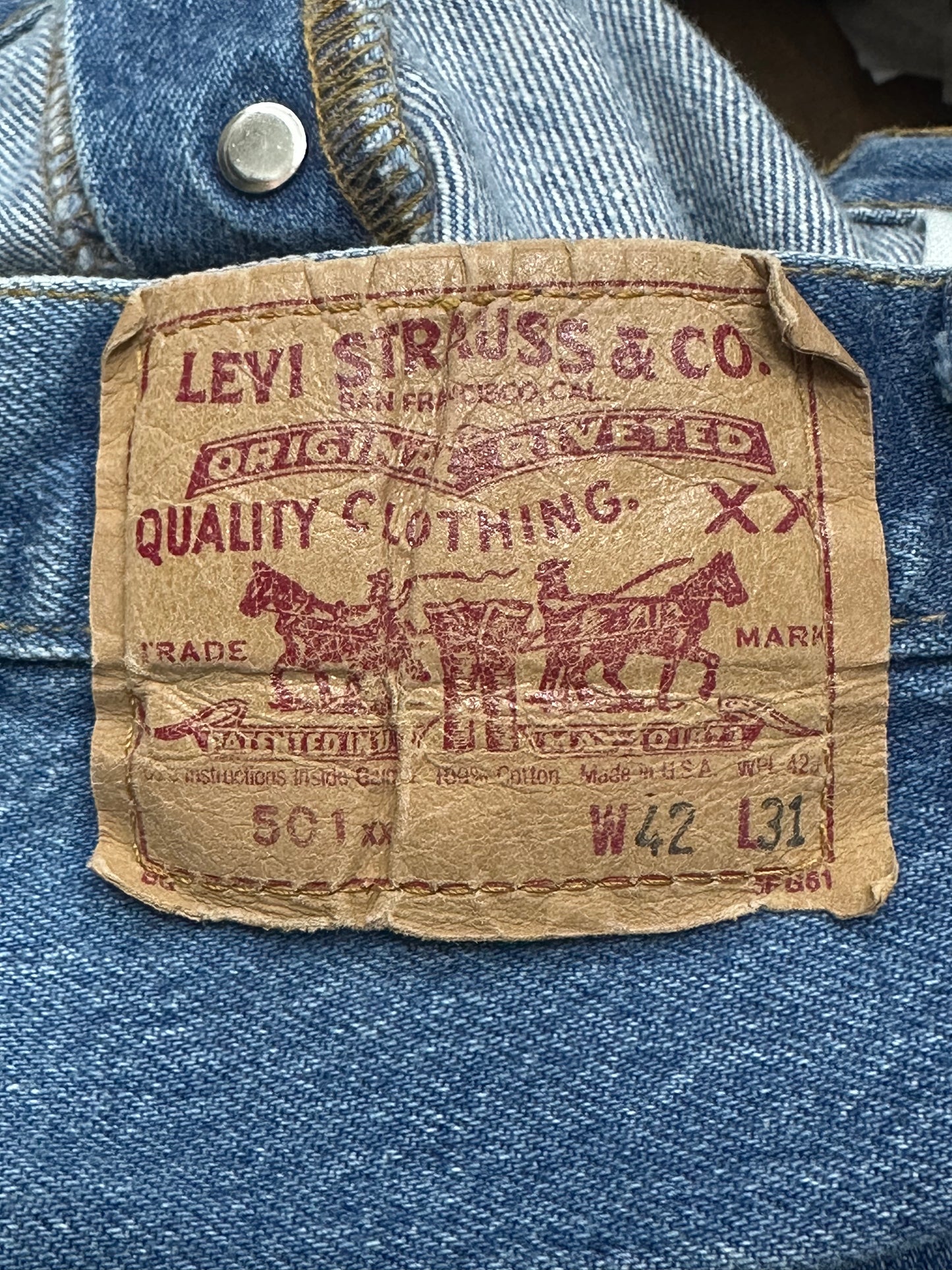 [42x31] 1991' Levi's 501 Denim Pants