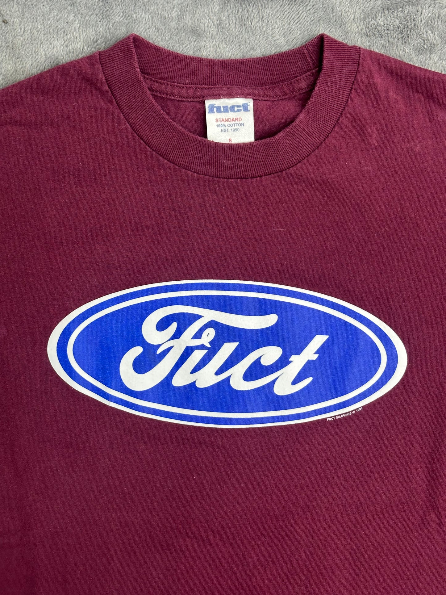 [S] 00s FUCT Oval Logo Tee