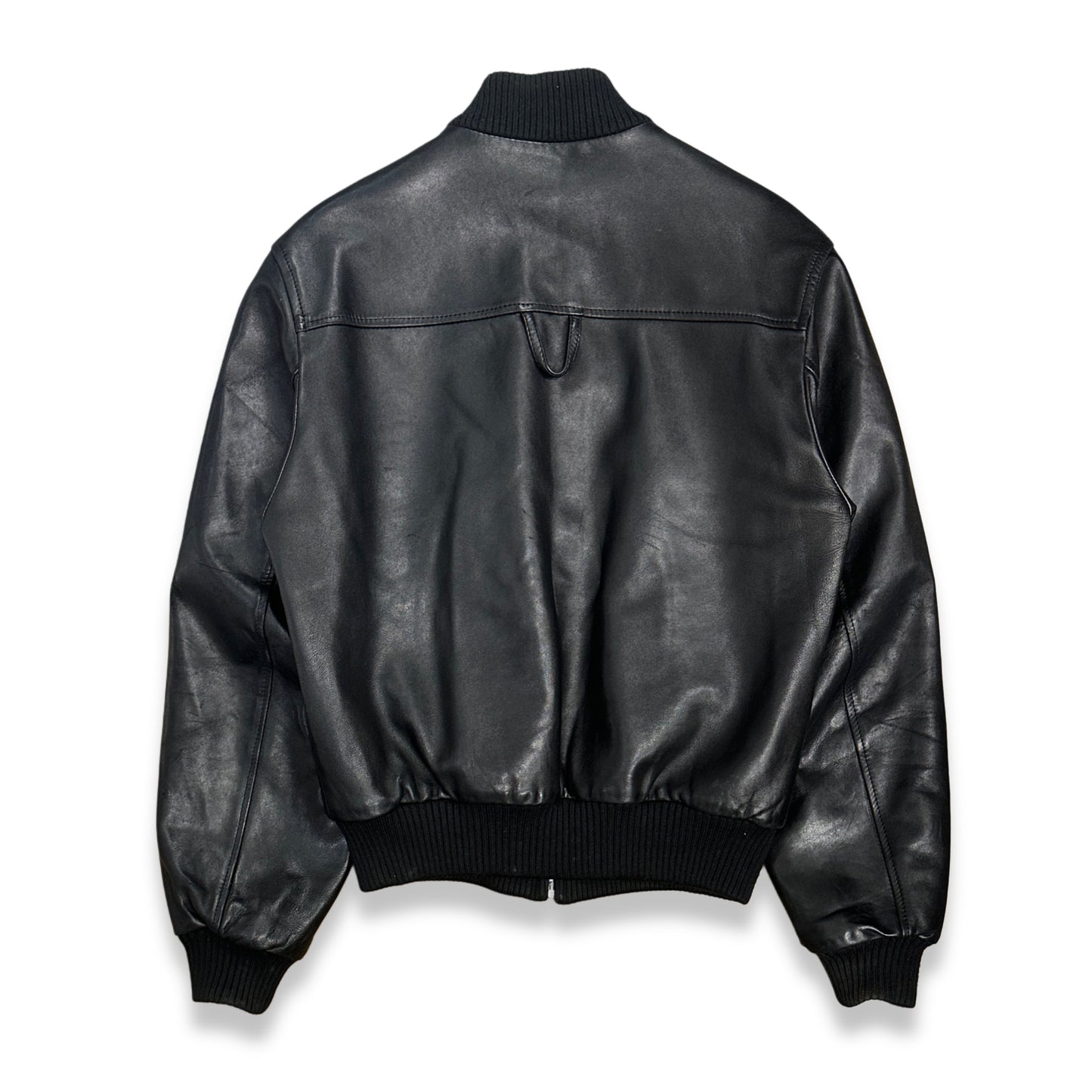 [L] 2000' Dolce&Gabbana Leather Bomber Jacket