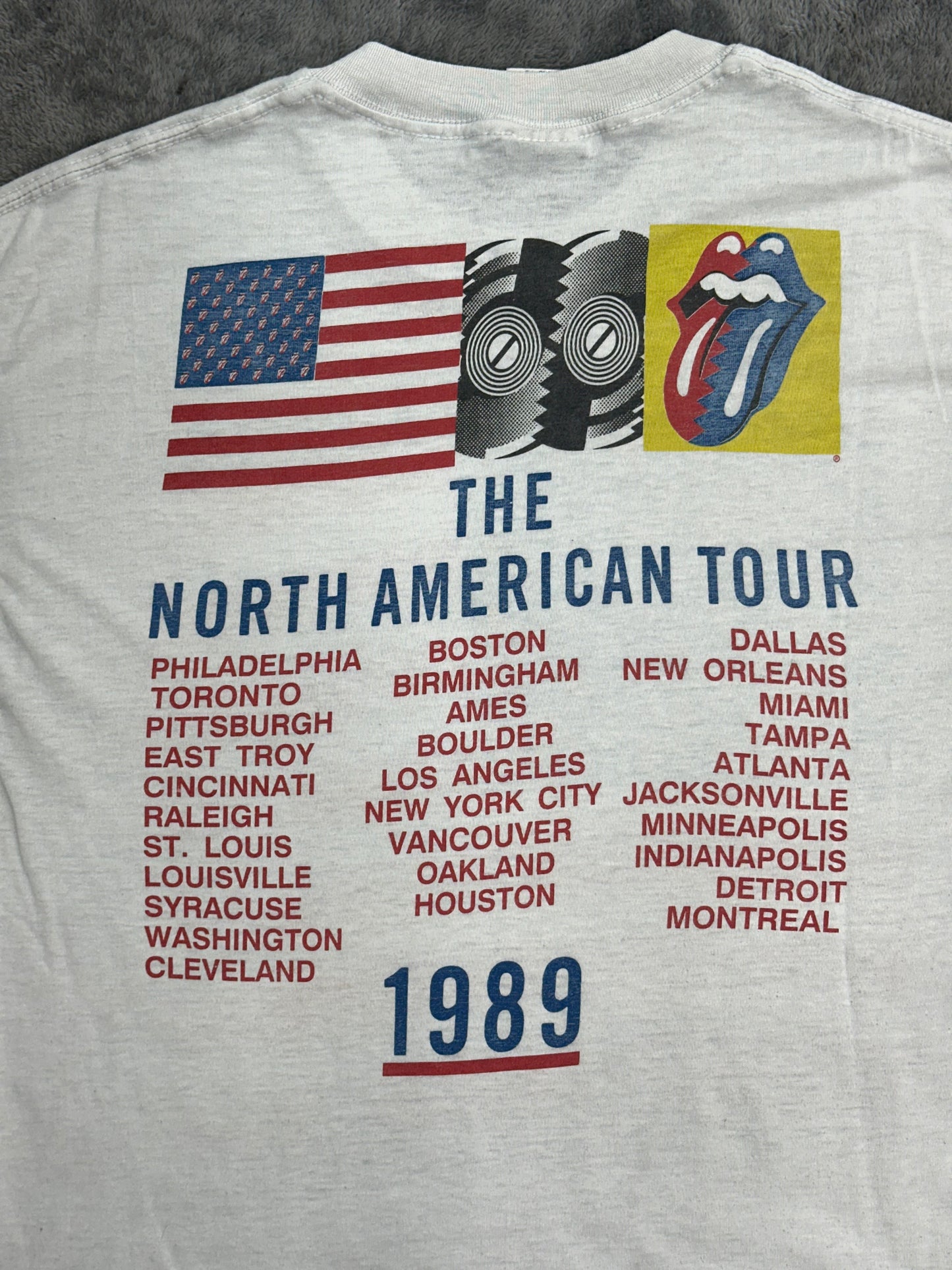 [XL] 1989' Rolling Stones 'Steel Wheels' Tour Tee