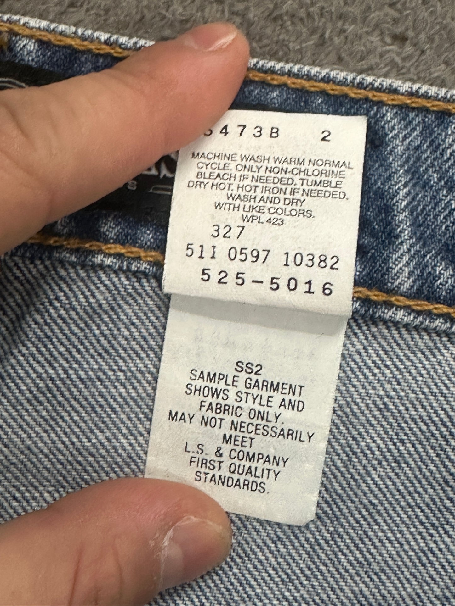 [34x32] 1997' Levi's 525 Sample Denim Pants
