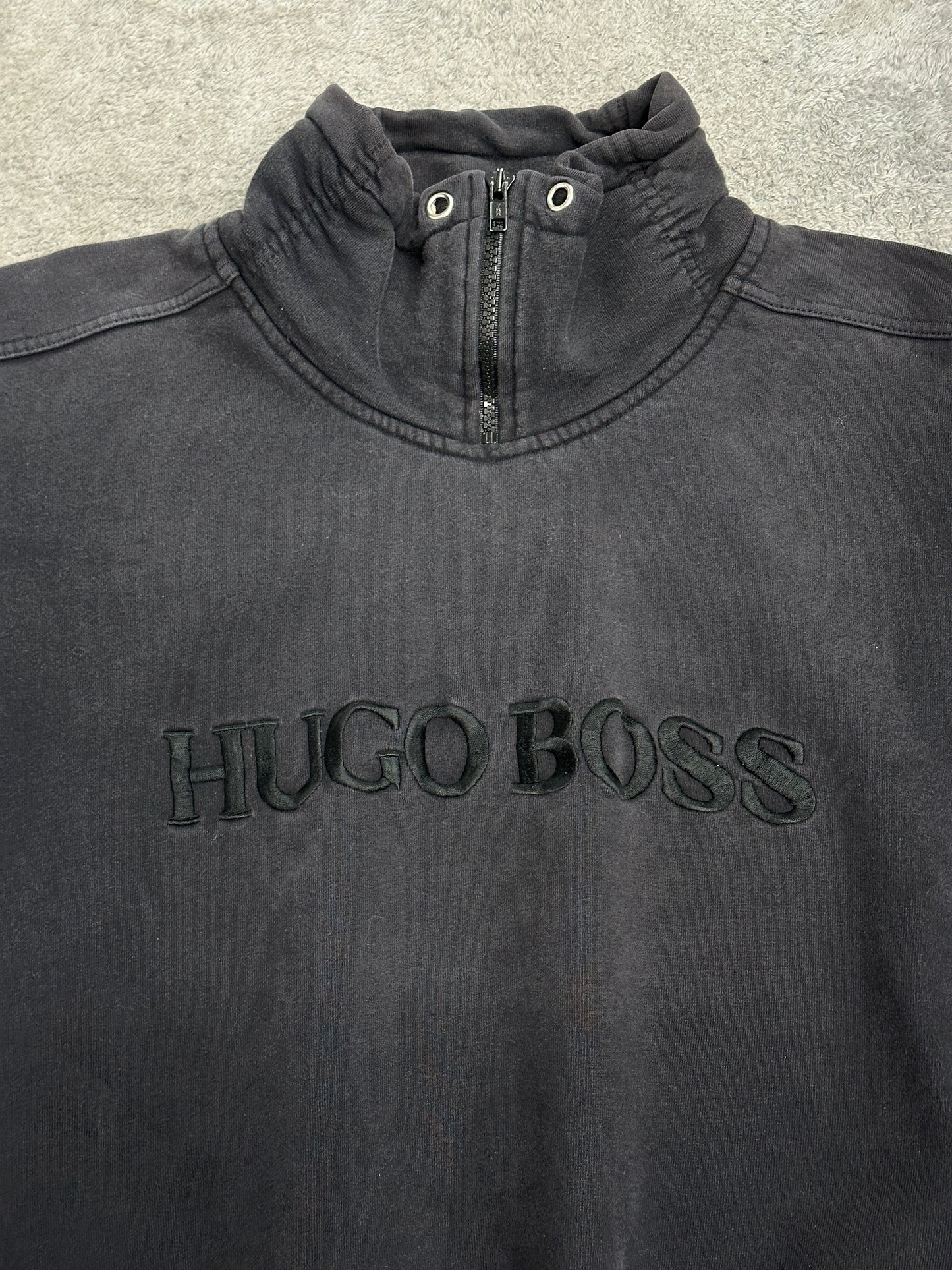 [L] 80s HUGO BOSS Full Zip-up Sweatshirt