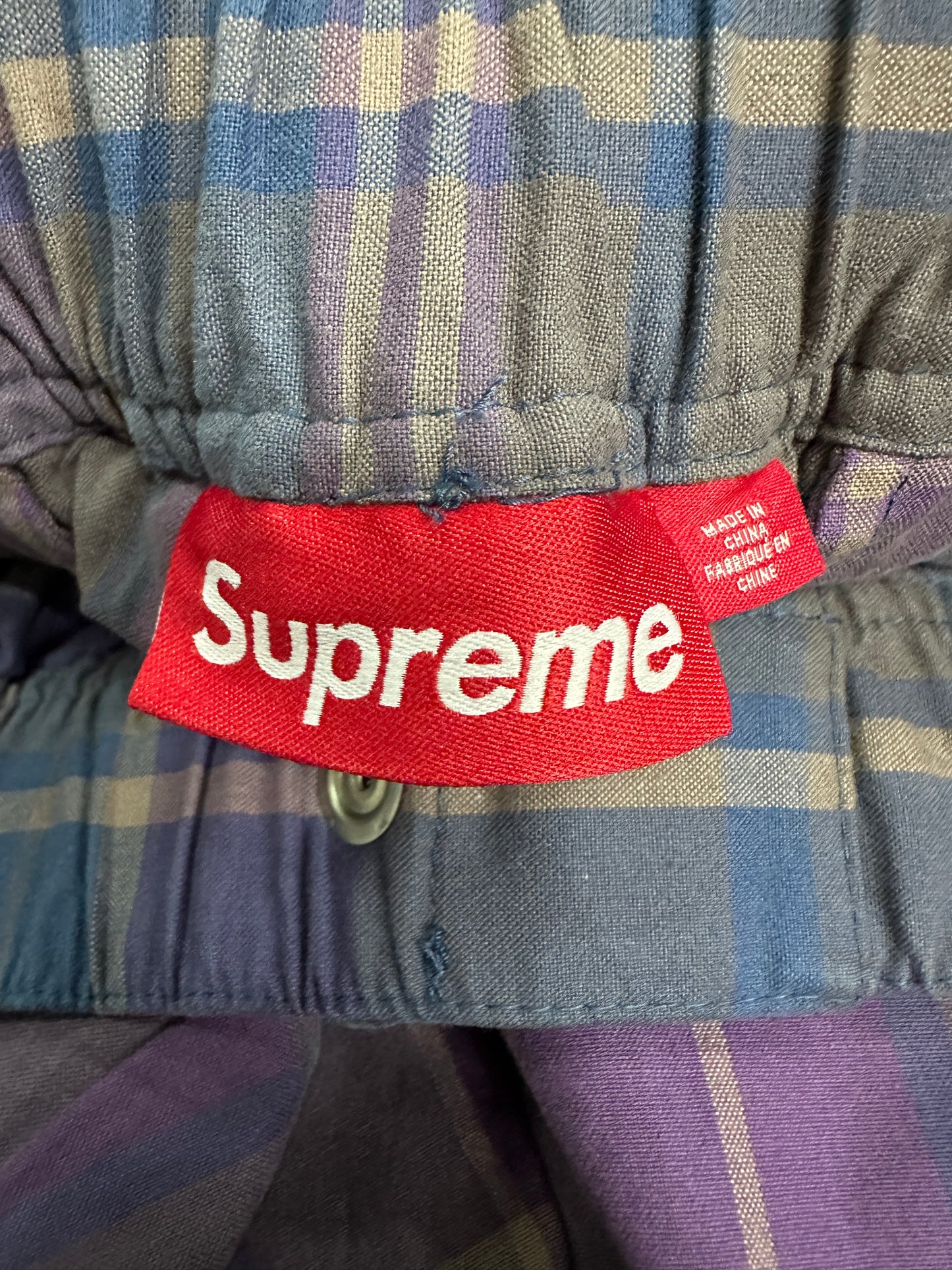 [XL] Supreme Plaid Cinch Pants