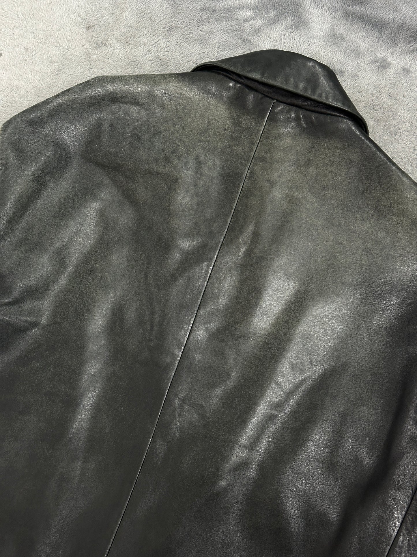 [L] 00s HUGO BOSS Lamb Skin Leather Jacket