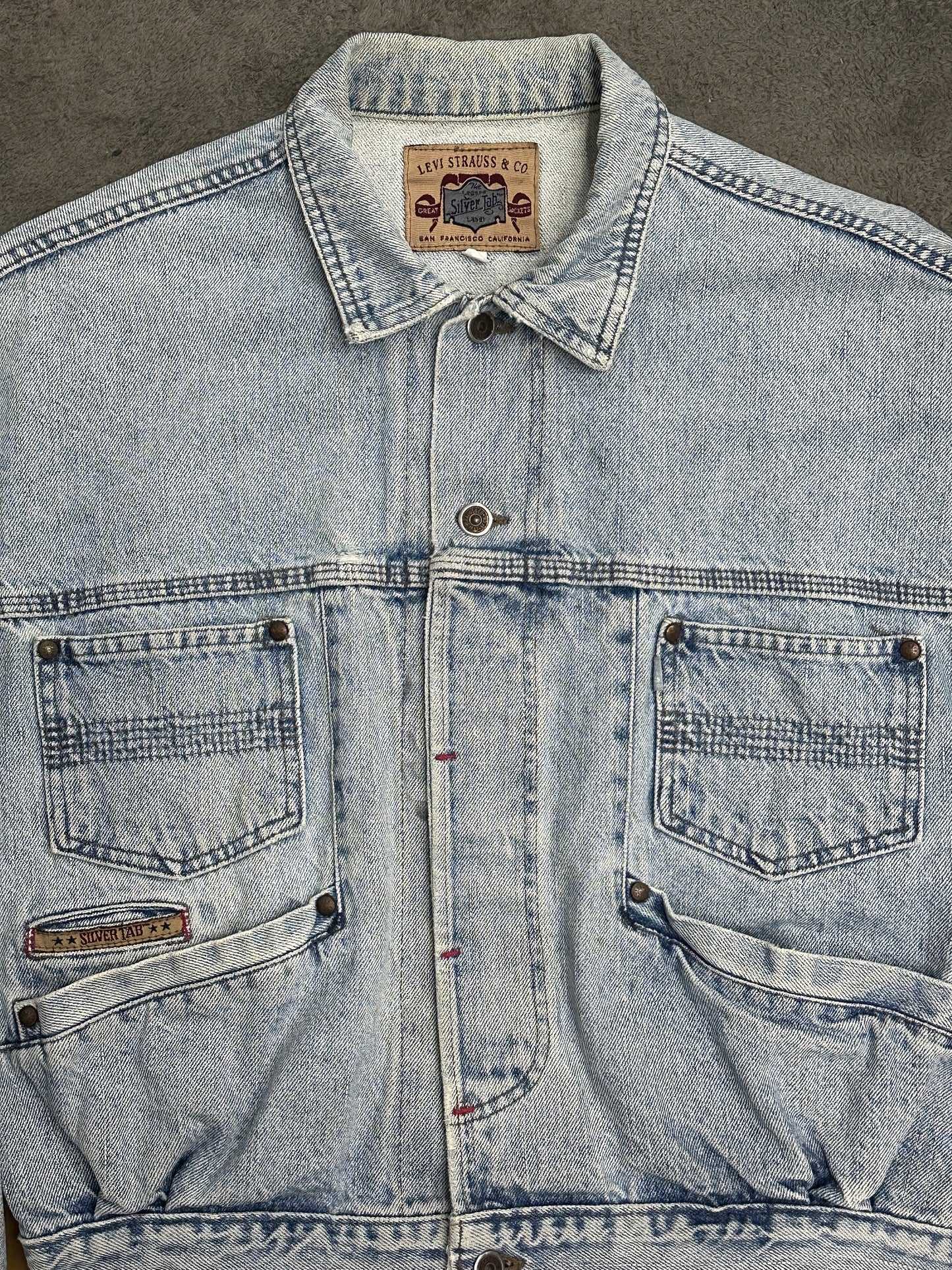 [M] 90s Levi's SilverTab Denim Bomber Jacket