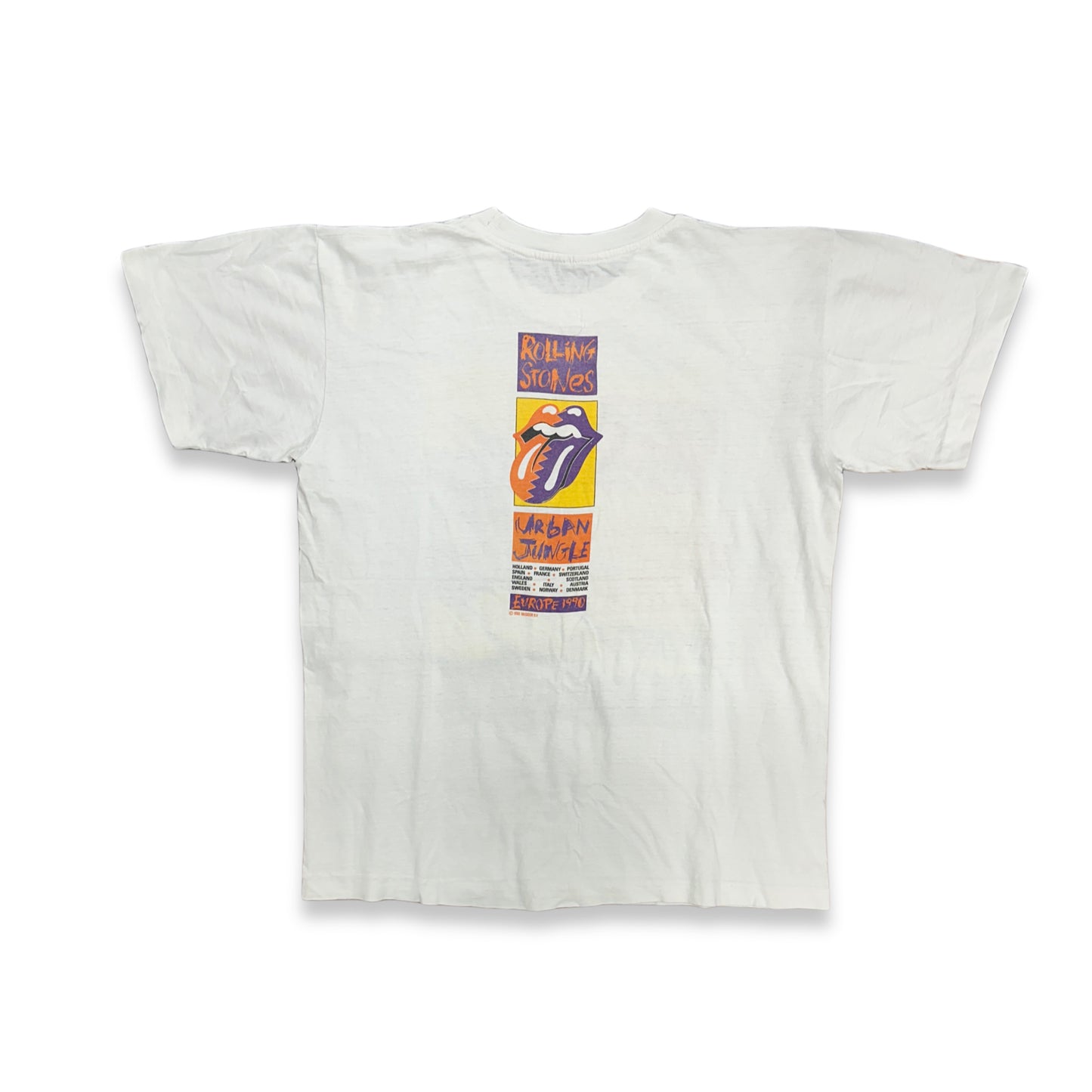 [L] 1990' Rolling Stones Urban Jungle Euro Tour Tee