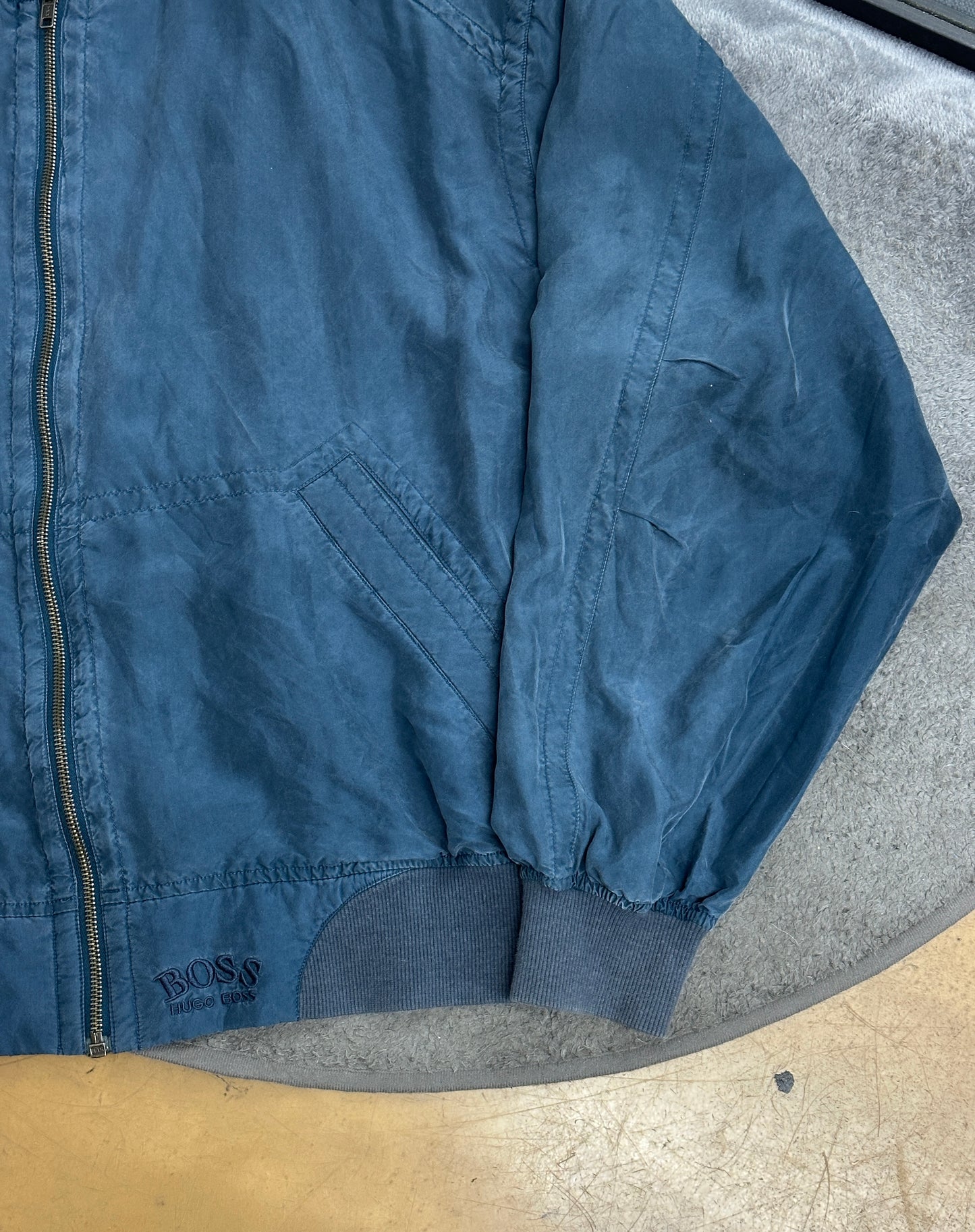 [52] 80s HUGO BOSS Silk Bomber Jacket