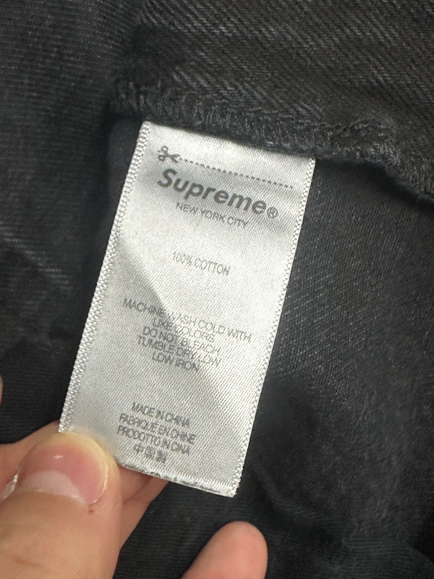 [34] Supreme Baggy Jeans Black