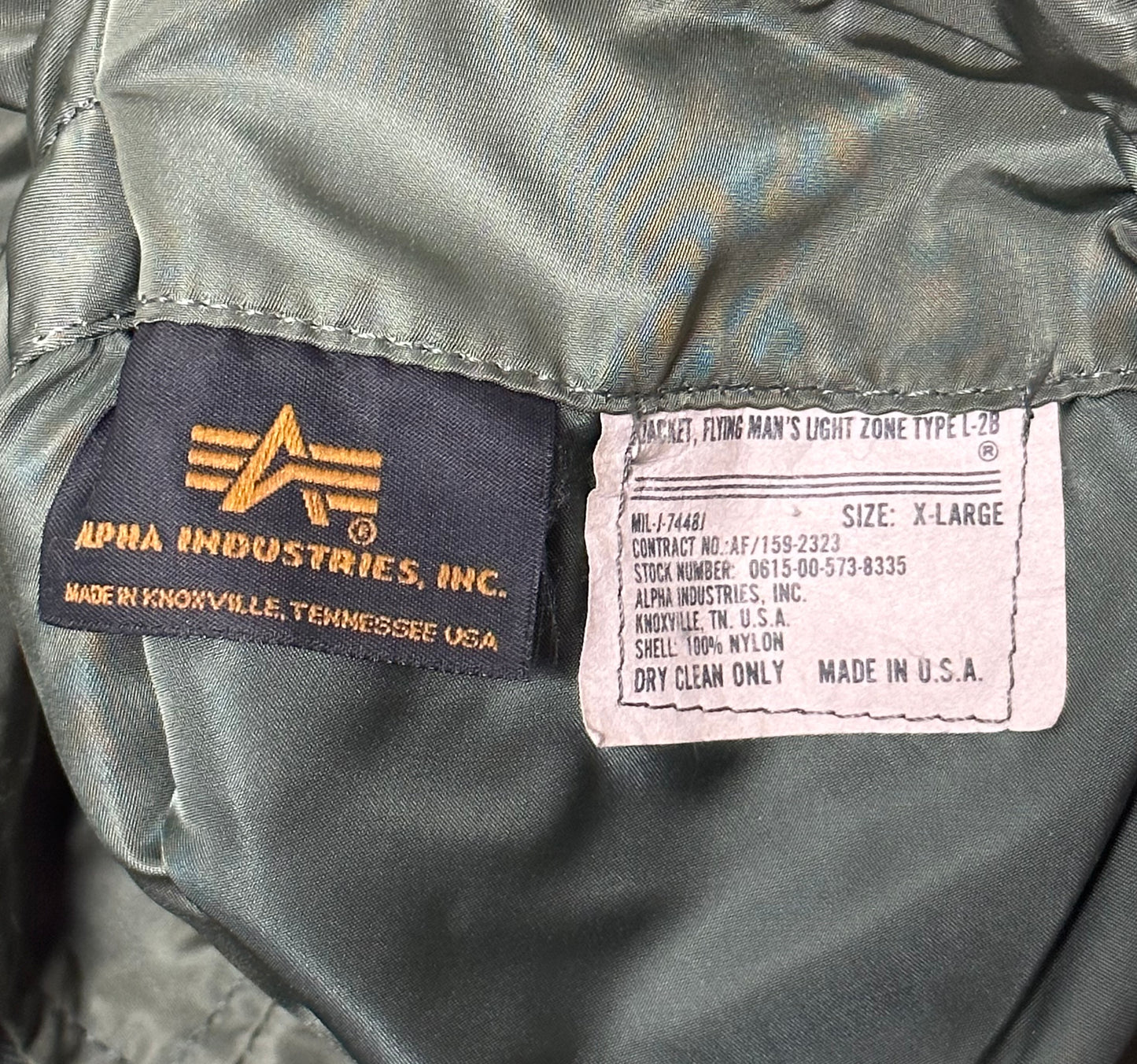 Alpha L-2B Flight Jacket XL