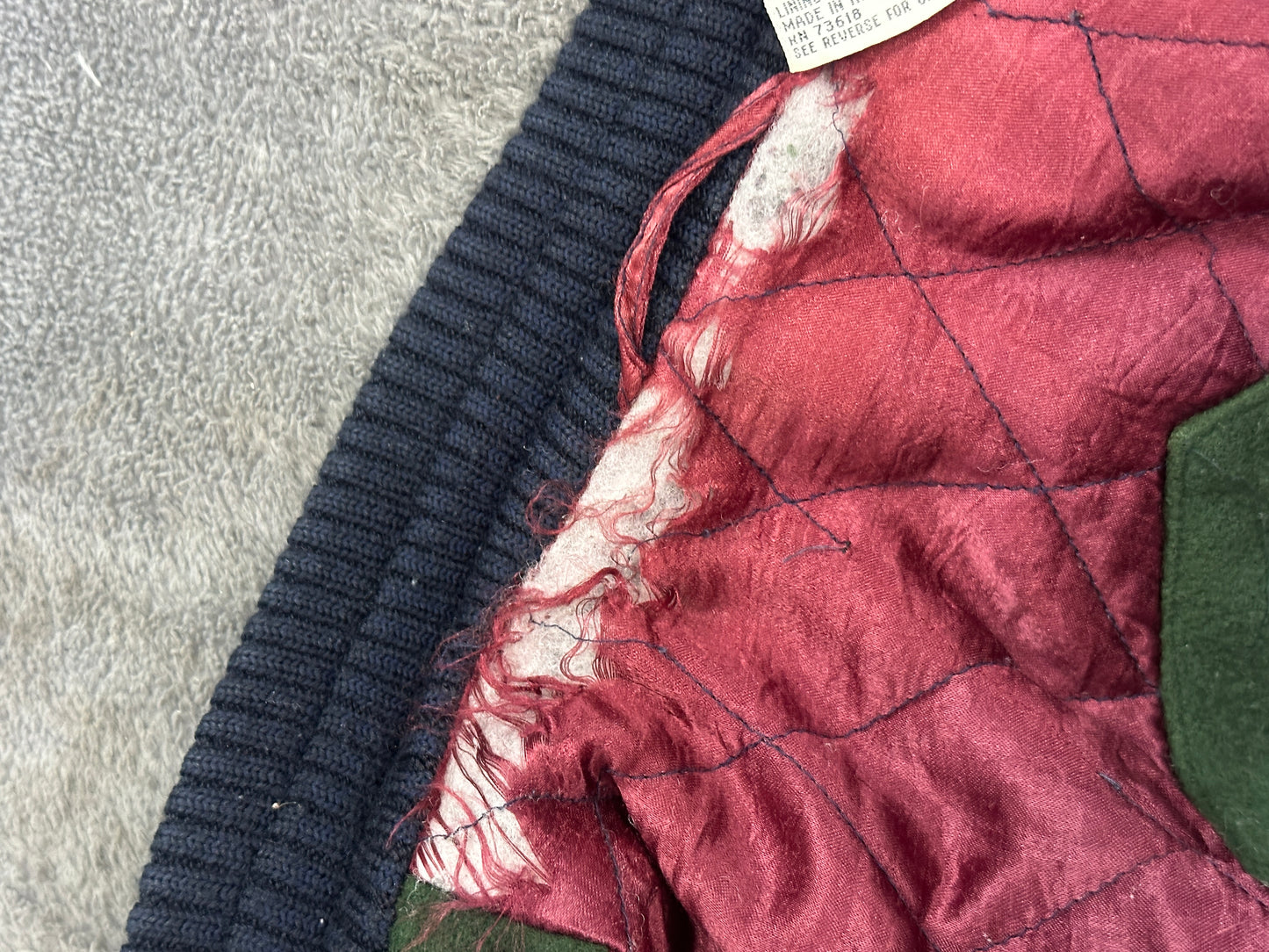 [48] 80s HUGO BOSS Wool/Cashmere Bomber Jacket